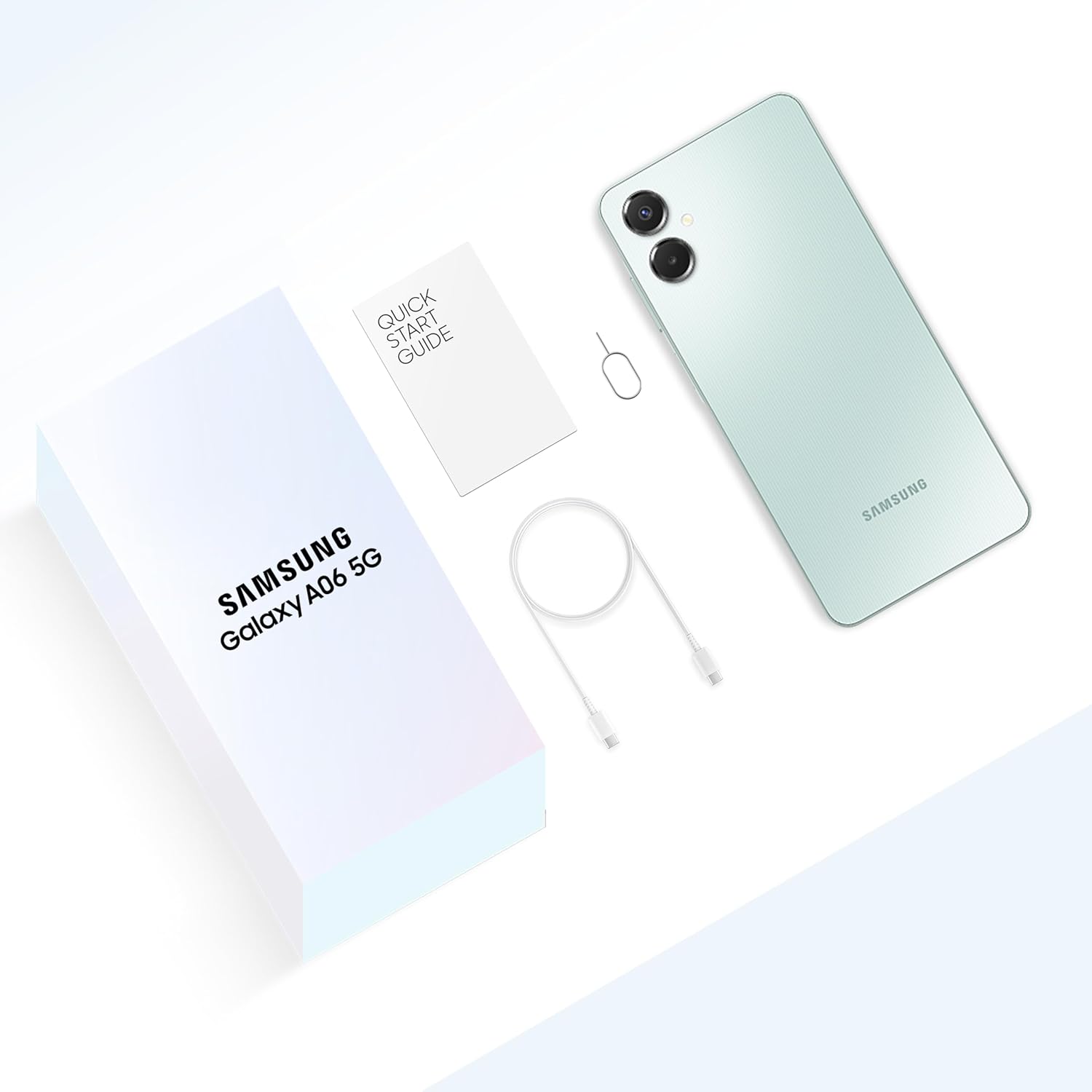 Samsung Galaxy A06 5G (Light Green, 4GB RAM, 64GB Storage)| True 5G with 12 5G Bands Mahajan Electronics Online