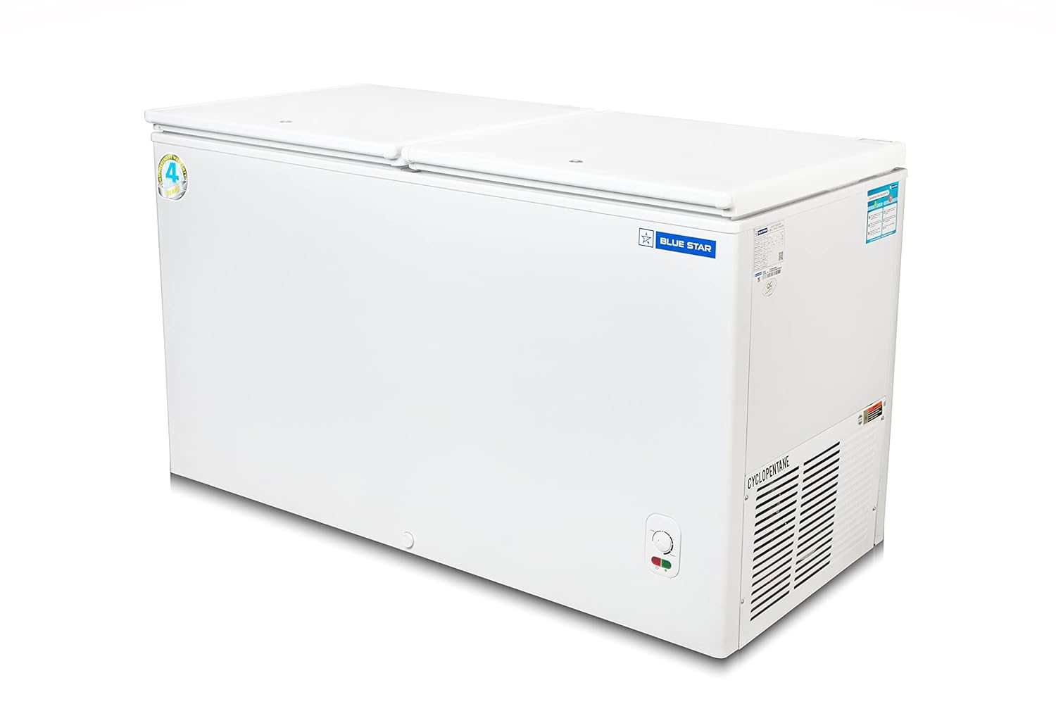 Blue Star CF3400MEW 401 Litres 3 Star Double Door Deep Freezer Mahajan Electronics Online