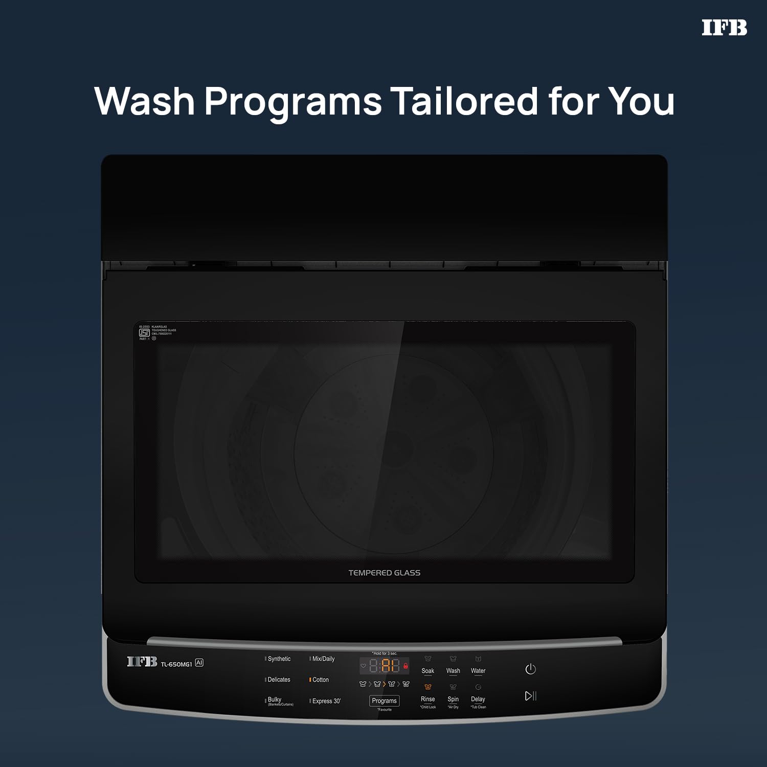 IFB TL650MG1 6.5 Kg 5 Star with Deep Clean® Technology, AI Powered, Fully Automatic Top Load Washing Machine (TL650MG1, ActivMix, Aqua Energie, Med Grey) MAHAJAN ELECTRONICS ONLINE