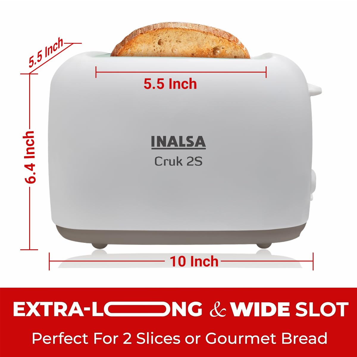 INALSA 2 Slice Auto Pop-Up Toaster, A Smart Bread Toaster for Home Mahajan Electronics Online