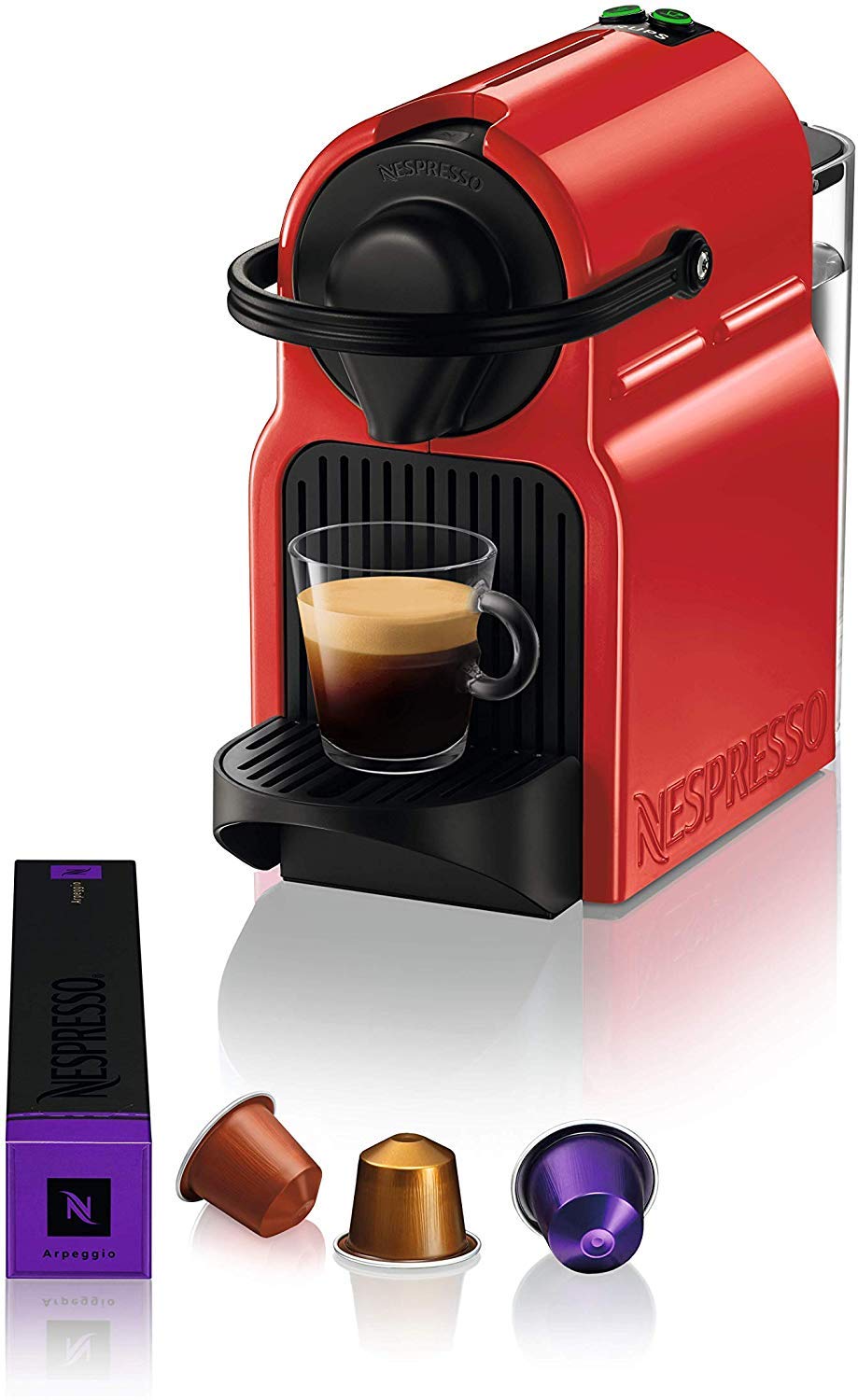 Nespresso Inissia Coffee Capsule Machine, Red Mahajan Electronics Online