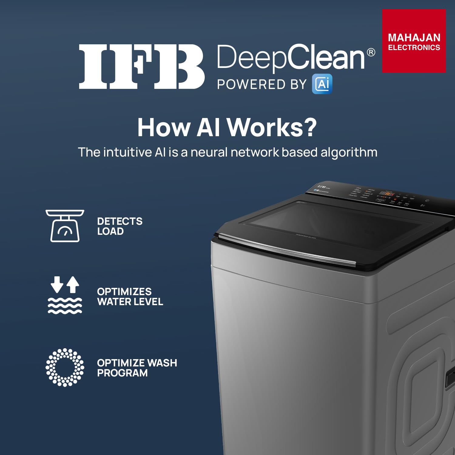 IFB TL901AG1ID 9kg 5 star with DeepClean Technology AI Powered Fully Automatic Top Load Washing Machine Eco – Mahajan Electronics Online.