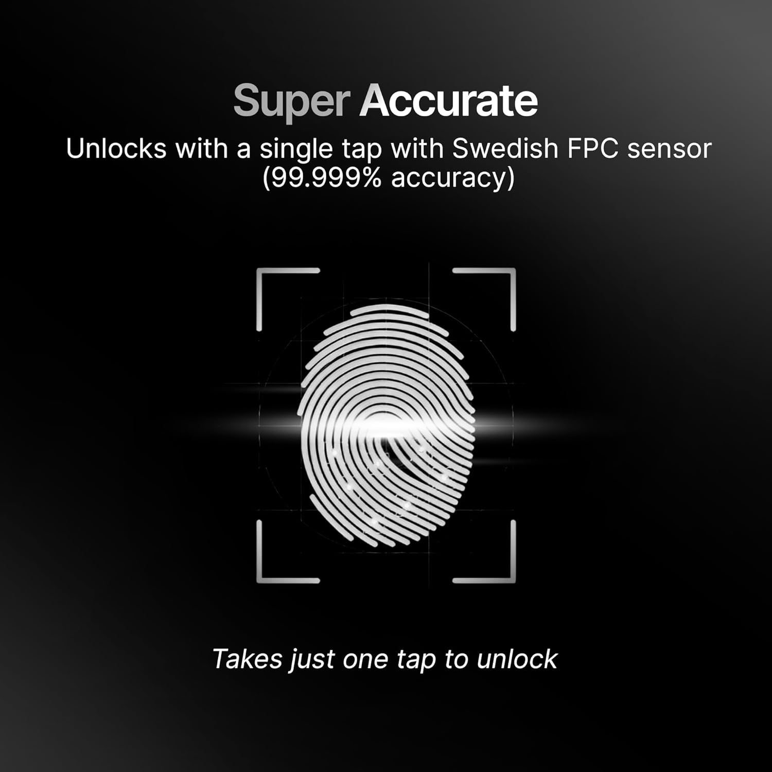 Qubo Smart Door Lock Optima from Hero Group | 4 Bolts | Fingerprint | PIN | Access Cards | Mechanical Key | Passage Mode | 2 Years Brand Warranty | (Black) OC-HLM11BL1 Mahajan Electronics Online