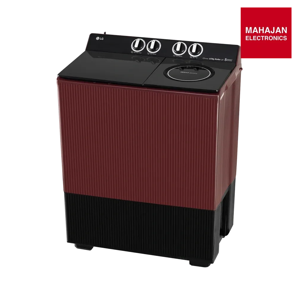 LG PX800O3SD2Z 8 kg 5 Star Semi Automatic Washing Machine with Wind Jet Dry ( Burgundy) – Mahajan Electronics Online.