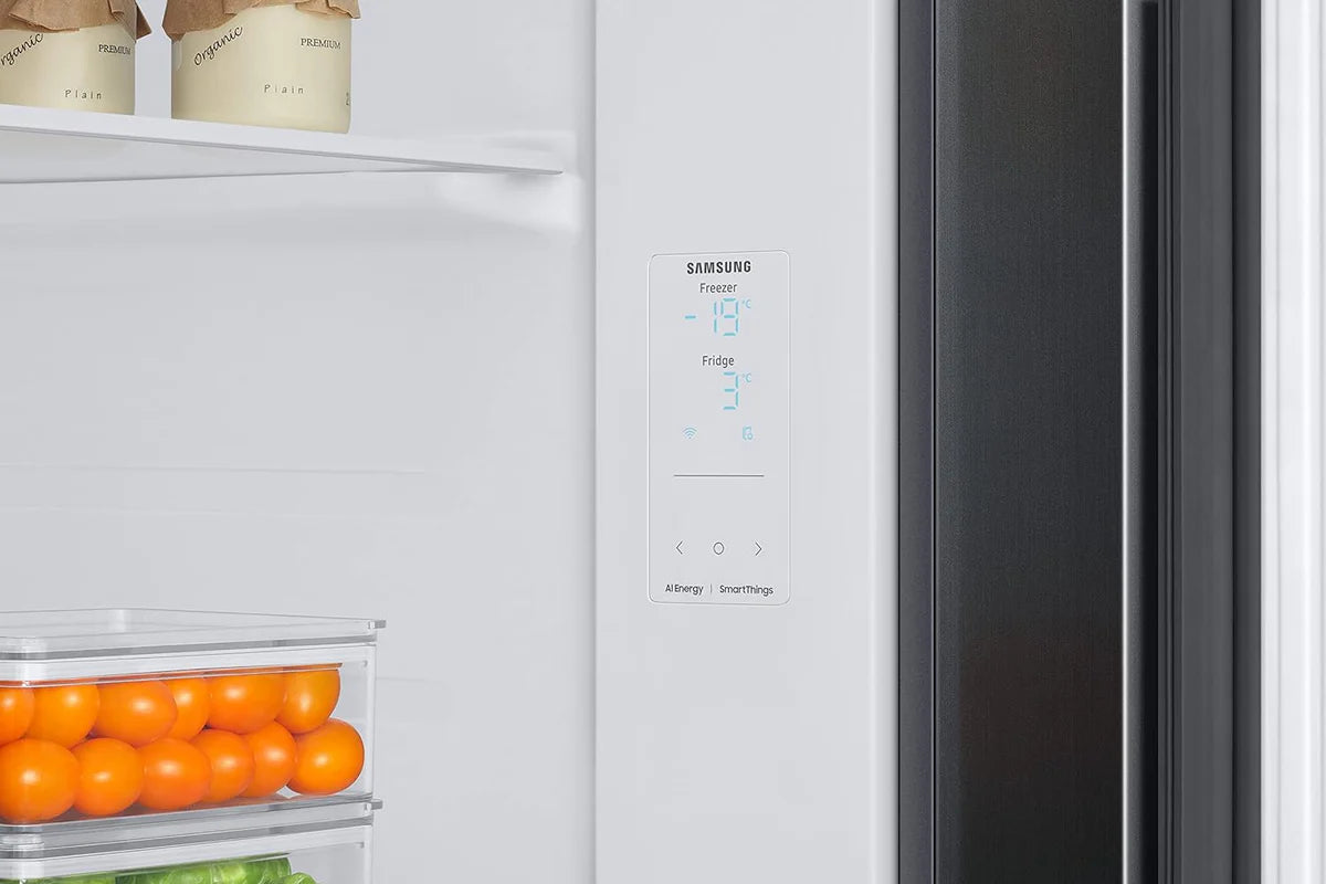 Samsung RS76CG8103B1HL 653L 3 Star Inverter Side-by-Side Refrigerator | Twin Cooling Plus | Wi-Fi Enabled with SmartThings | Black Mahajan Electronics Online
