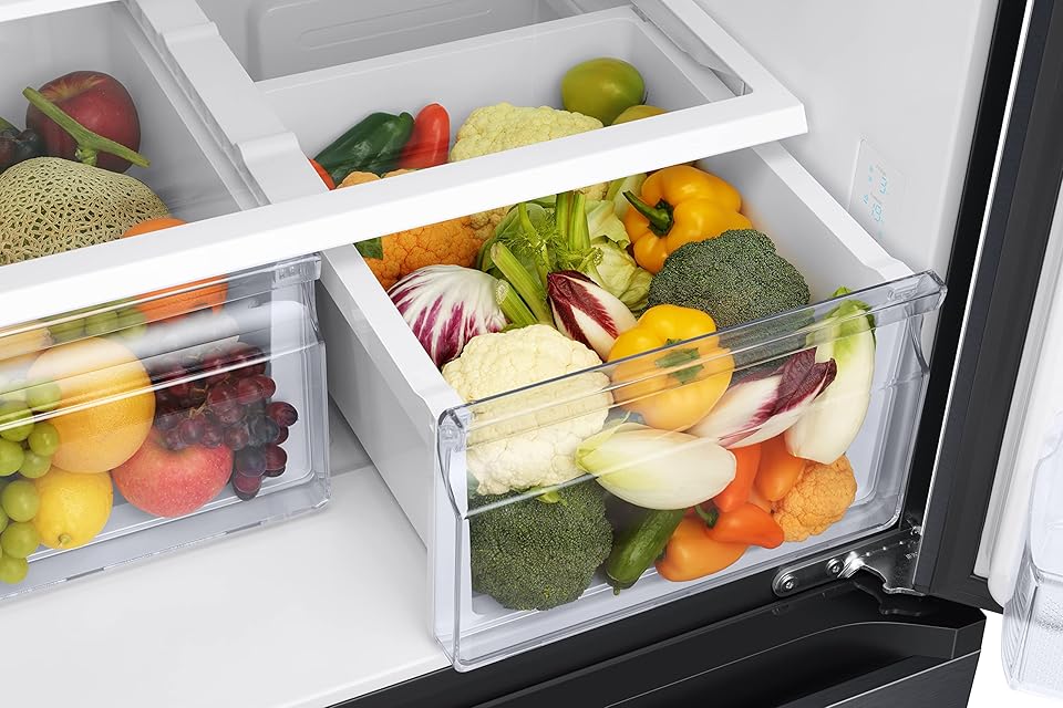 SAMSUNG RF57A5032B1/TL 550L Frost Free French Door Bottom Mount Convertible Refrigerator Black Matt (Doi) Mahajan Electronics Online