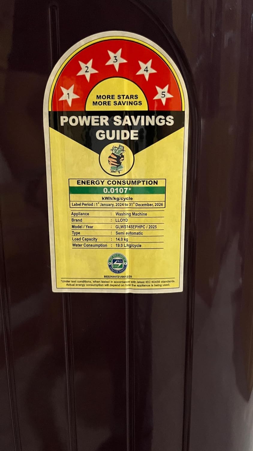 Havells-Lloyd GLWS145EPHPC Elante Pluss 14 Kg 5 Star Semi-Automatic Top Load Washing Machine Plum Cola Mahajan Electronics Online