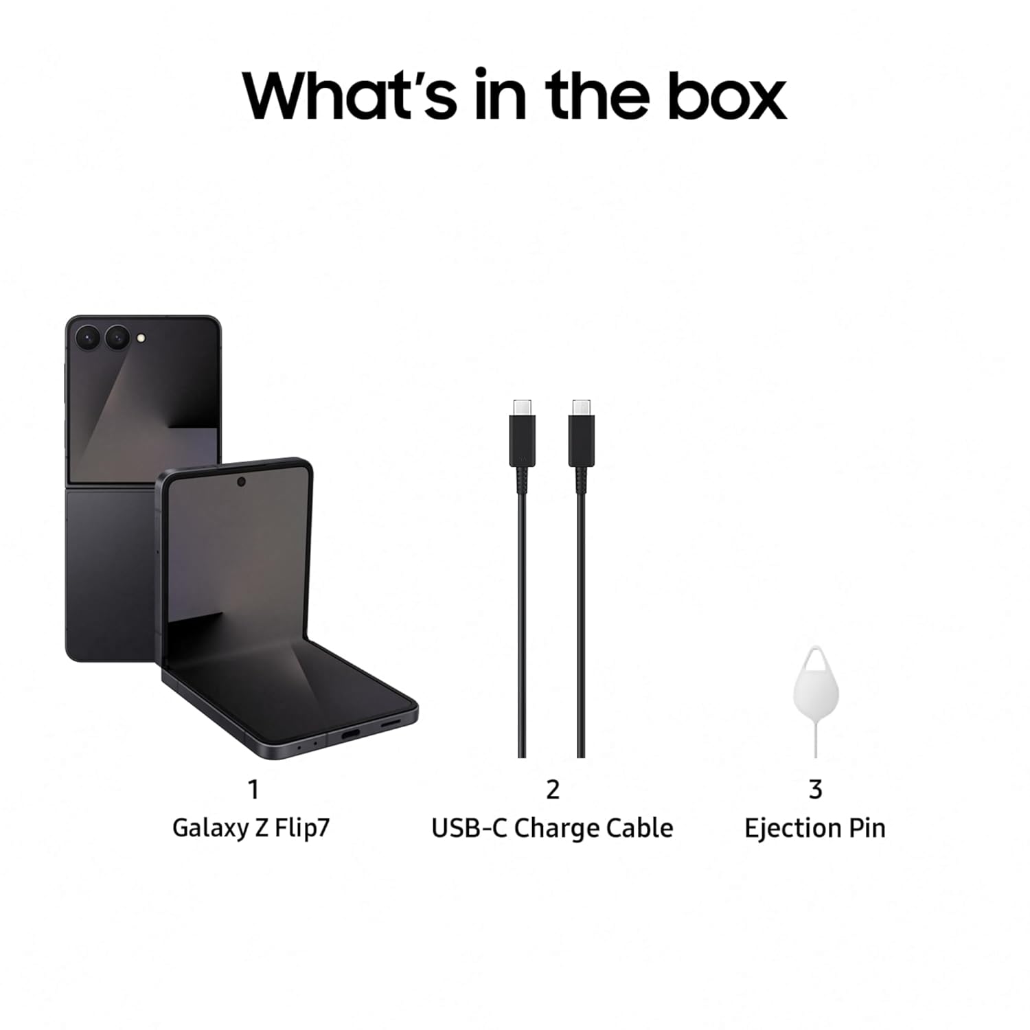 Samsung Galaxy Z Flip7 5G Smartphone with Galaxy AI (JetBlack, 12GB RAM, 256GB Storage), Ultra Sleek Design with 50MP High-Resolution Camera, Exynos 2500, Google Gemini Mahajan Electronics online