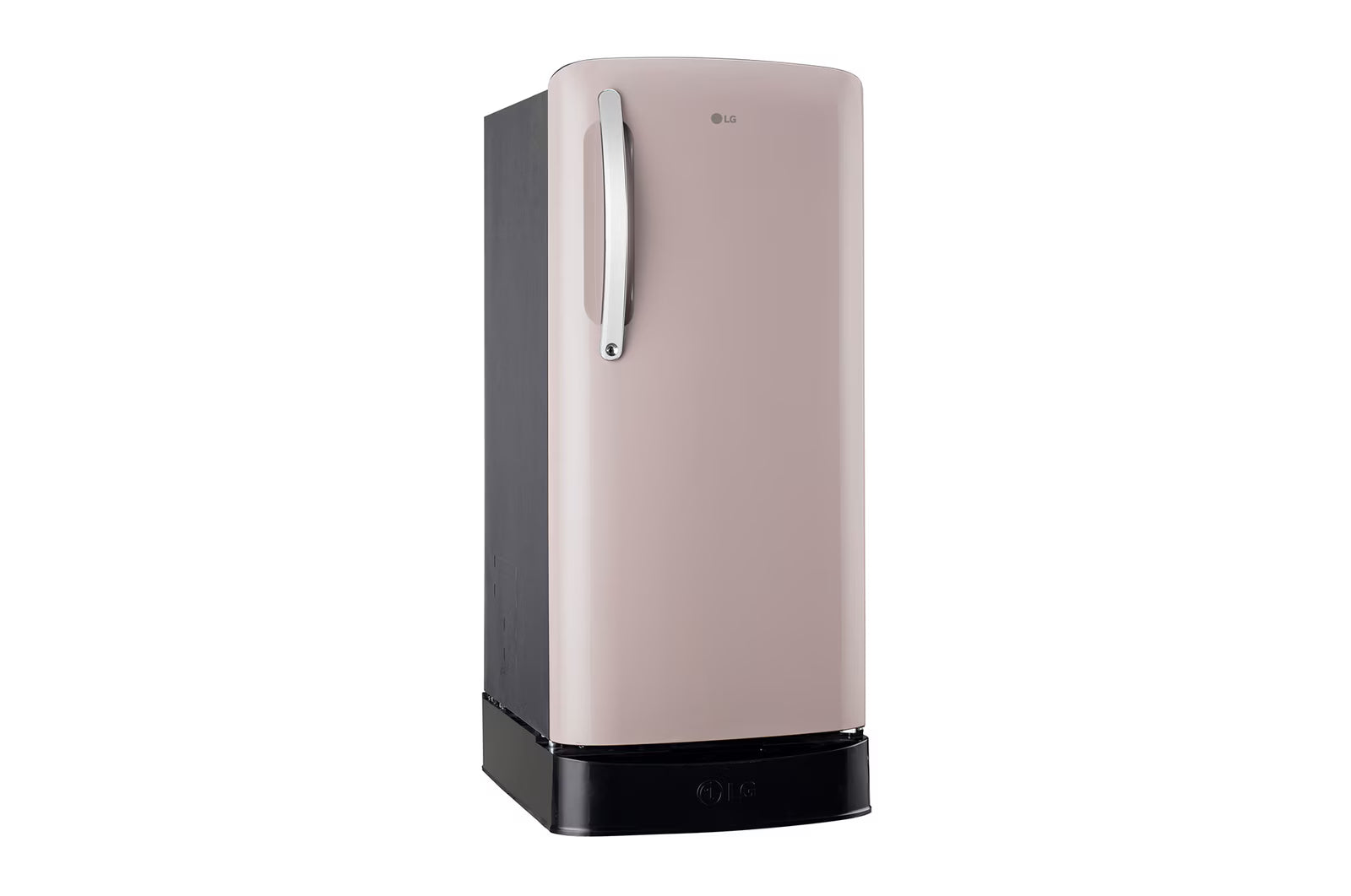 LG GLD2136ZHCP 201 L Single Door Refrigerator, Base Stand Drawer, Direct Cool, Smart Inverter Compressor, Clay Pink, 3 Star Mahajan Electronics Online