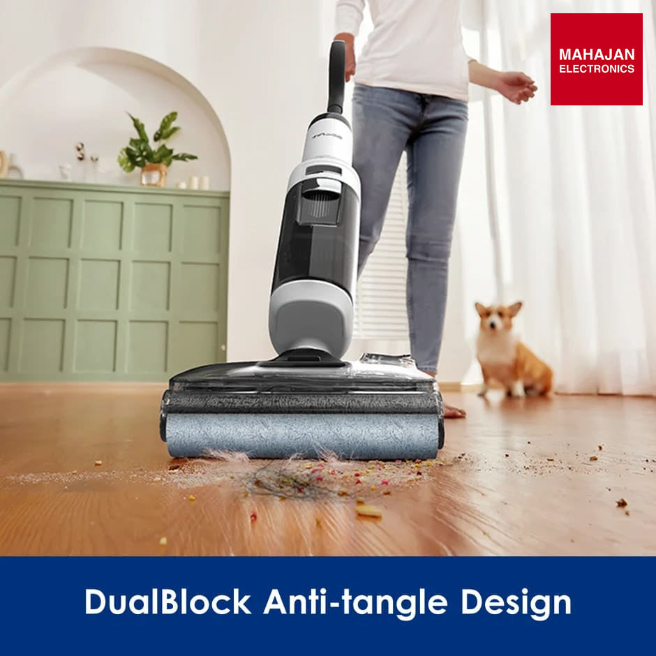 Tineco Floor One S6 Stretch Max Cordless Wet Dry Vacuum Cleaner, 180°Lay-Flat Smart Vacuum Mop, 45 Minutes Long Runtime 158℉ Flashdry Self-Cleaning Tineco