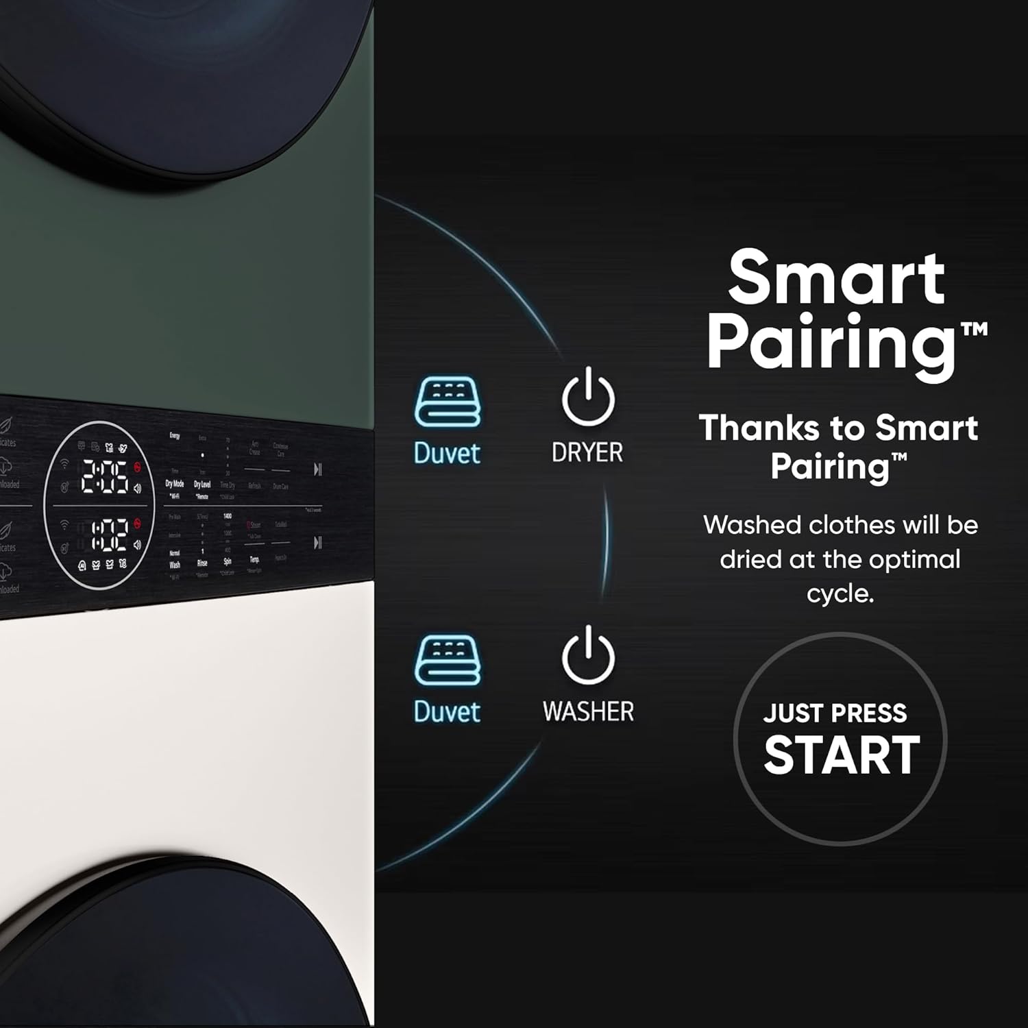 LG FWT1310BG WashTower 13 Kg /10 Kg with AI Direct Drive & DUAL Inverter Heat Pump, Fully Automatic Front Load Washing Machine and Dryer with Wi Fi & Central Control Panel Mahajan Electronics online