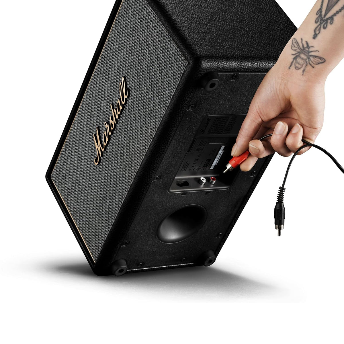 Marshall Stanmore IV Wired Connectivity Home Speaker with Bluetooth 5.3 with Auracast & RCA or 3.5mm Input - Black Marshall