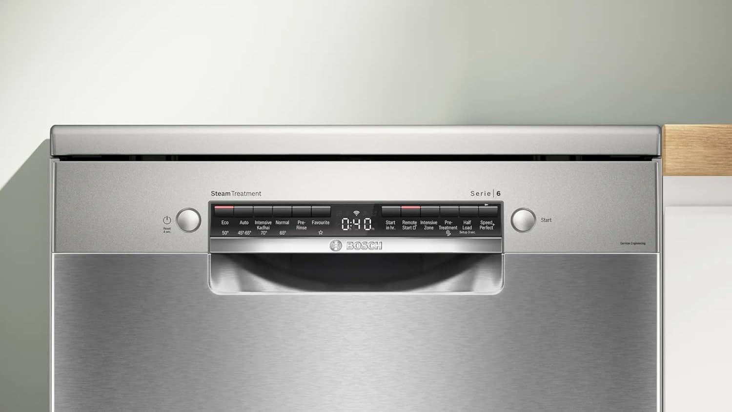 Bosch SMS6HMI00I 15 Place Series-6 Settings free-standing Dishwasher 60 cm Brushed steel anti-fingerprint,with Wi-Fi Dishwasher, ( Silver) Mahajan Electronics Online