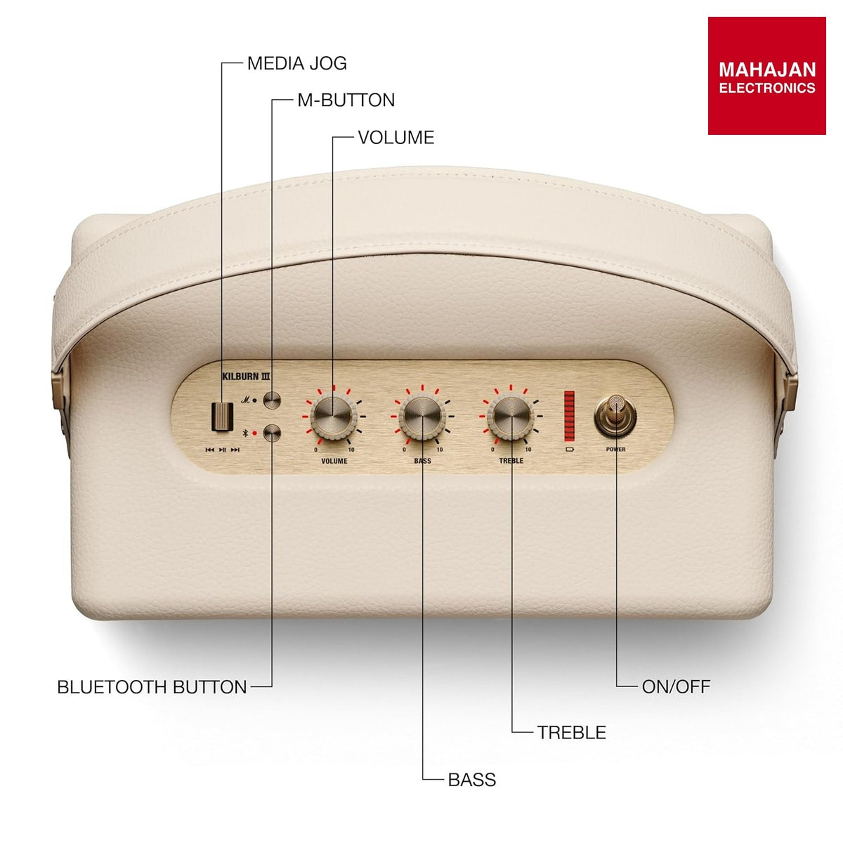 Marshall Kilburn III Portable Bluetooth Speaker with 50+ Hours of Portable Playtime, (360° Sound), Dust & – Mahajan Electronics Online.