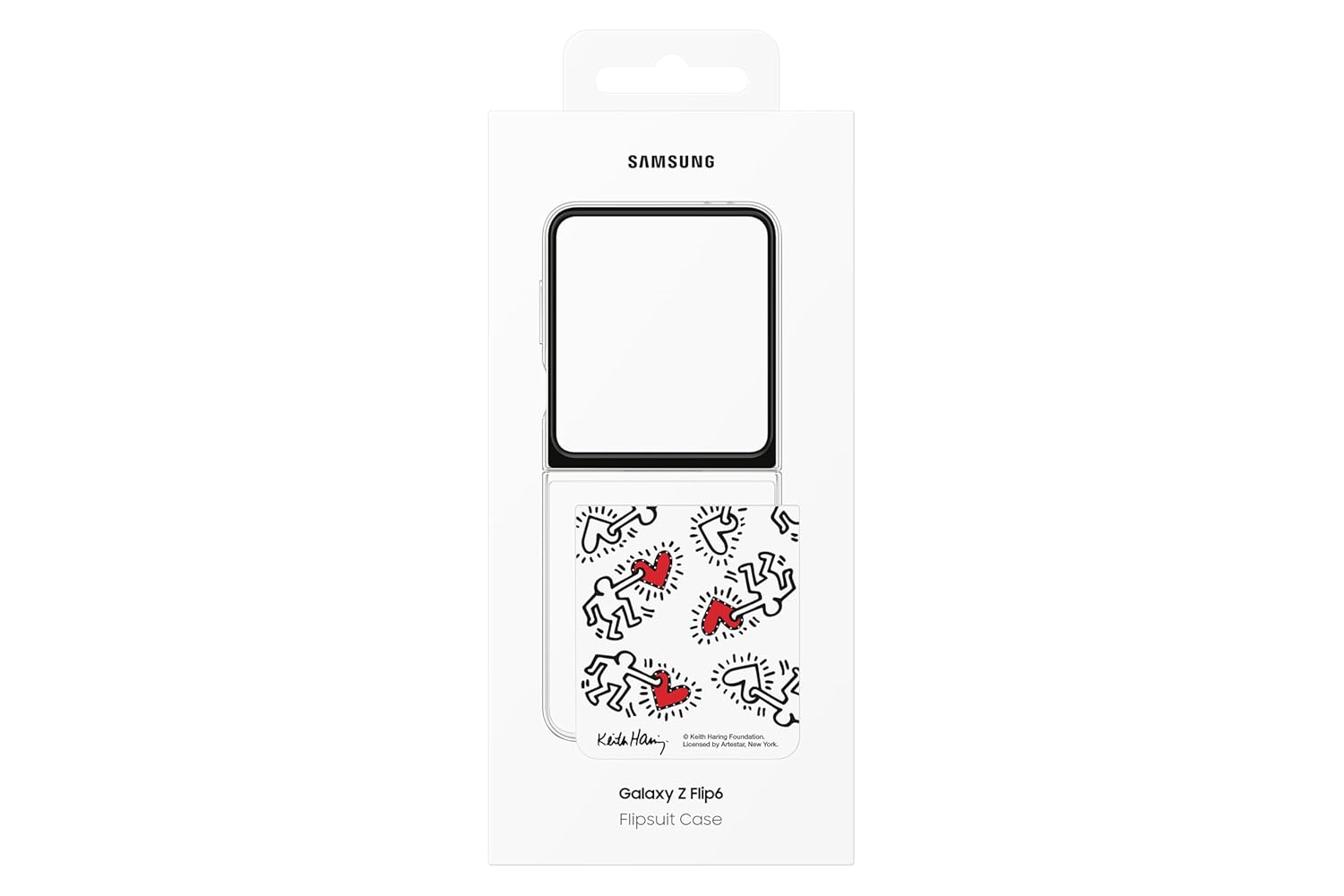 Samsung Galaxy Z Flip6 Flipsuit Case - Kieth Haring Card, White Mahajan Electronics Online