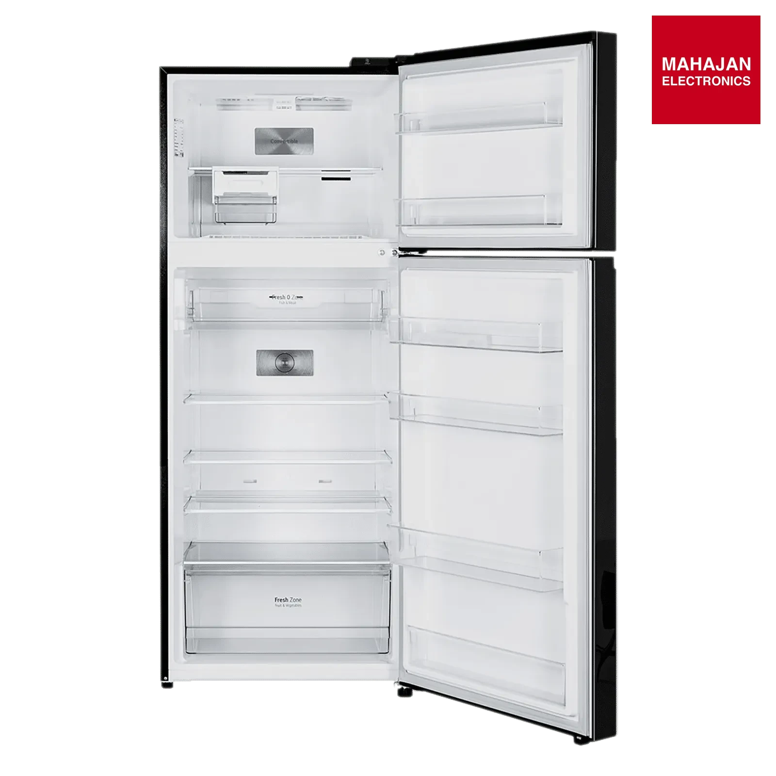LG GLT4026SNBM 398 Litres 2 Star Frost Free Double Door Convertible Refrigerator with Smart Diagnosis ( Black – Mahajan Electronics Online.