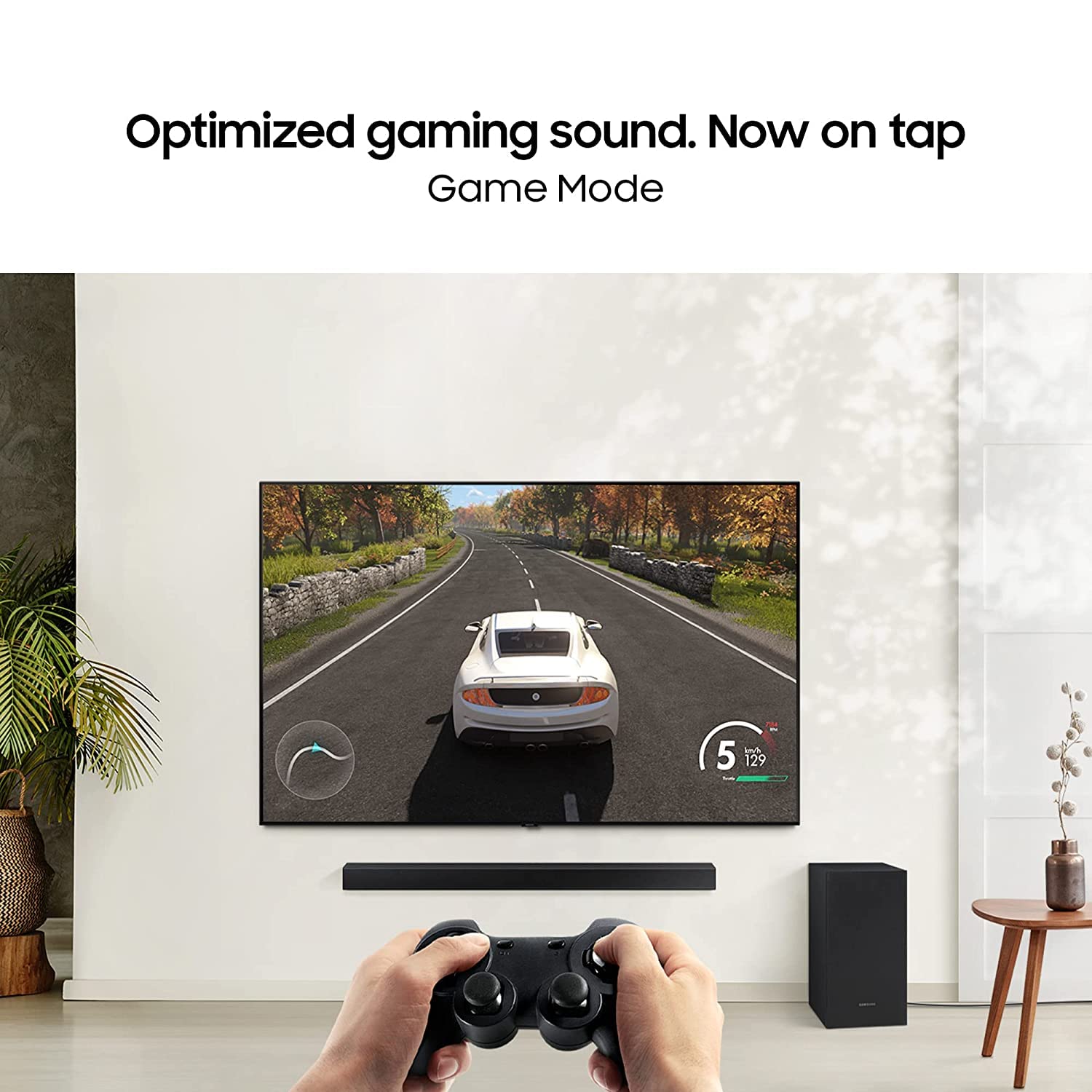 Samsung HW-B450F/XL 2.1 Channel Dolby Digital Soundbar (Powerful Bass, Black) – Mahajan Electronics Online.