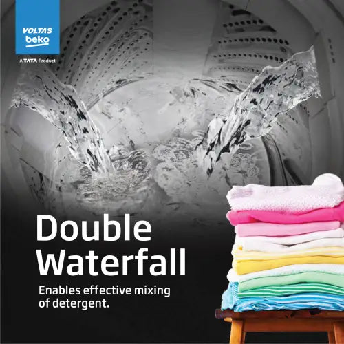 Voltas Beko WTL7004UEA/SPBPOD 7 Kg 5 Star Fully Automatic Top Load Washing Machine with Double Waterfall | 4 Wash Programs | Purestream Pulsator Mahajan Electronics Online