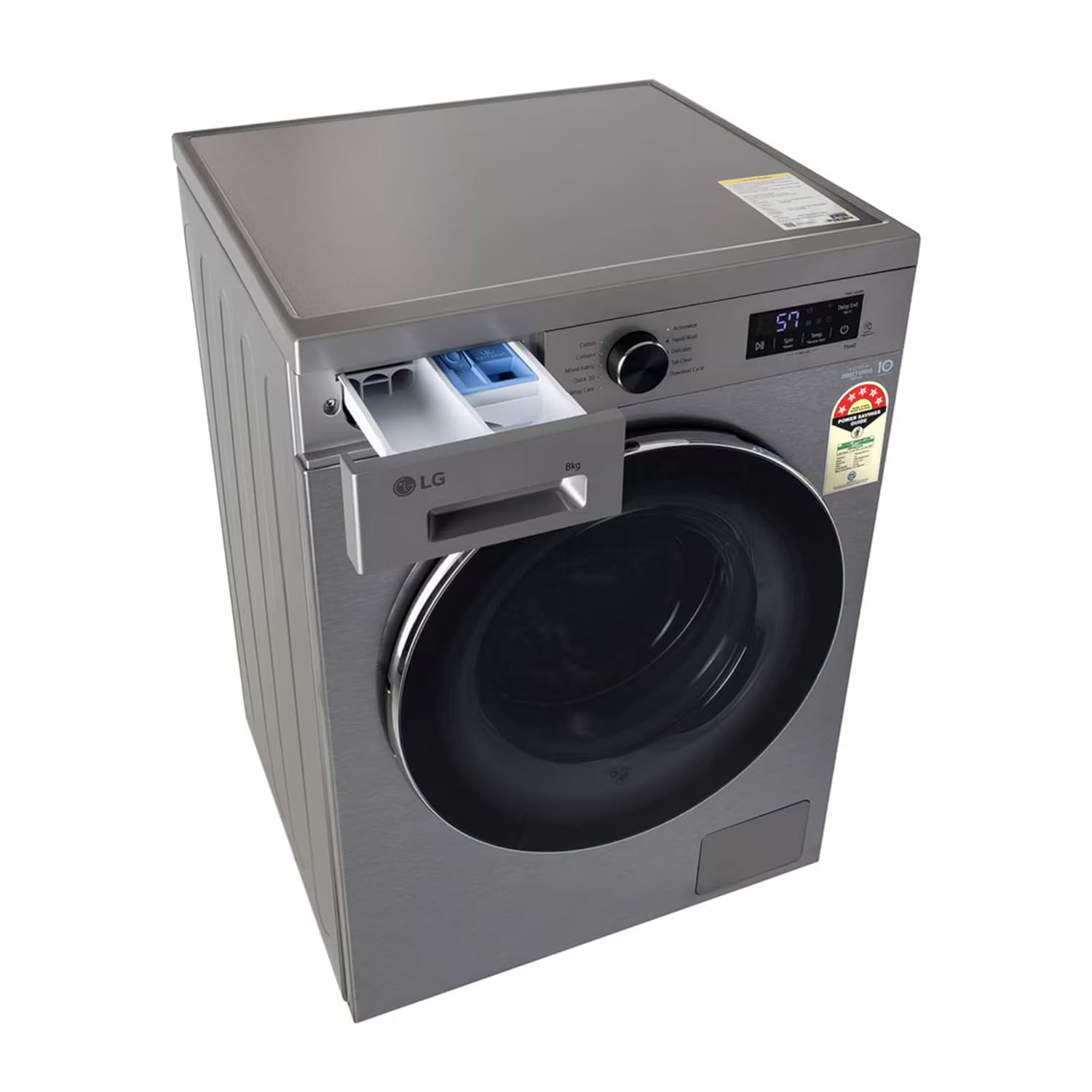 LG FHB1208Z4P 8 Kg 5 Star Inverter Direct Drive Front Load Washing Machine ( Platinum Silver, Mahajan Electronics Online