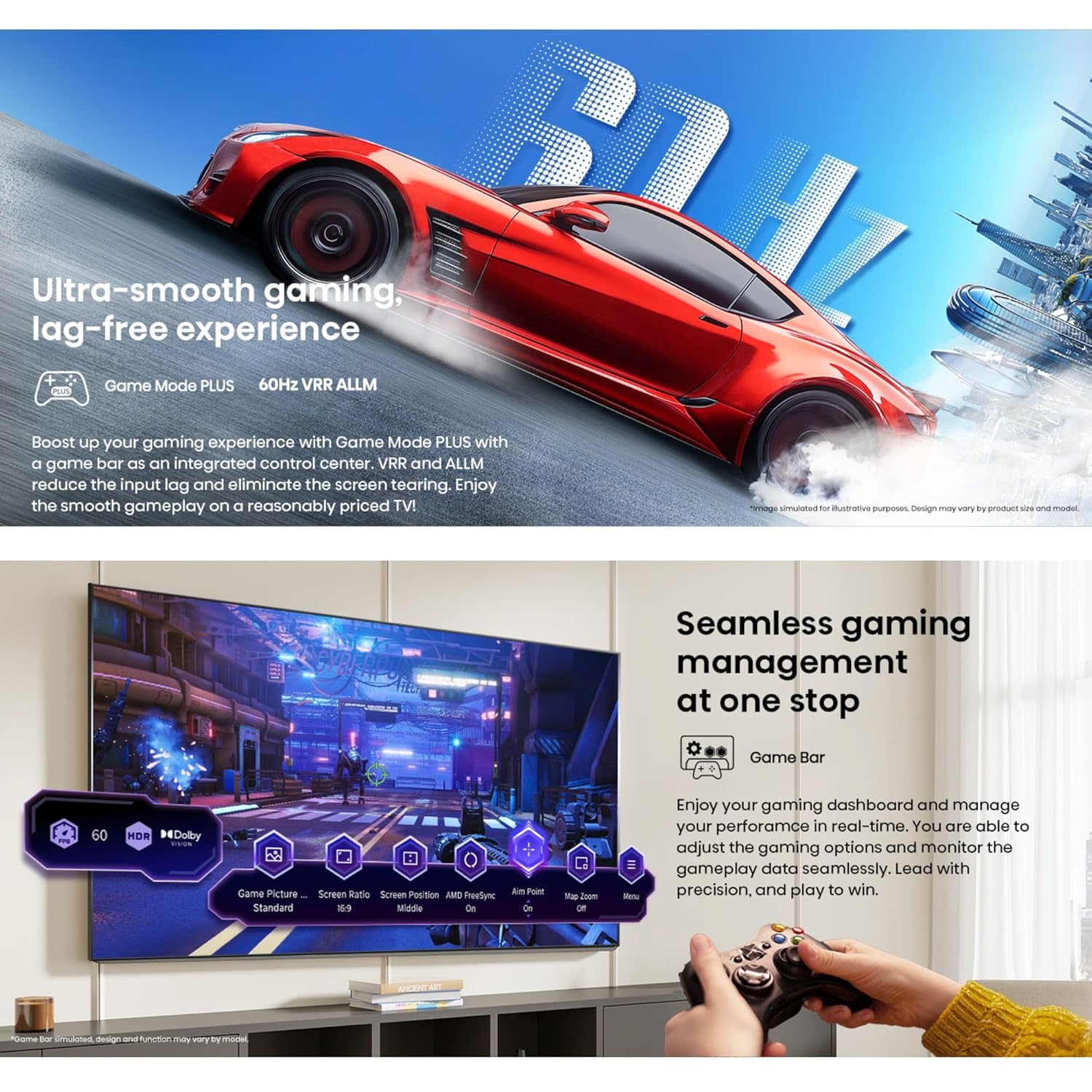 Hisense 43Q6S (2026) 108 cm (43 inches) 4K UHD QLED Smart TV with Dolby Vision & Atmos, AI Upscaling, Game Mode Plus & Alexa Built-in-Online Mahajan Electronics