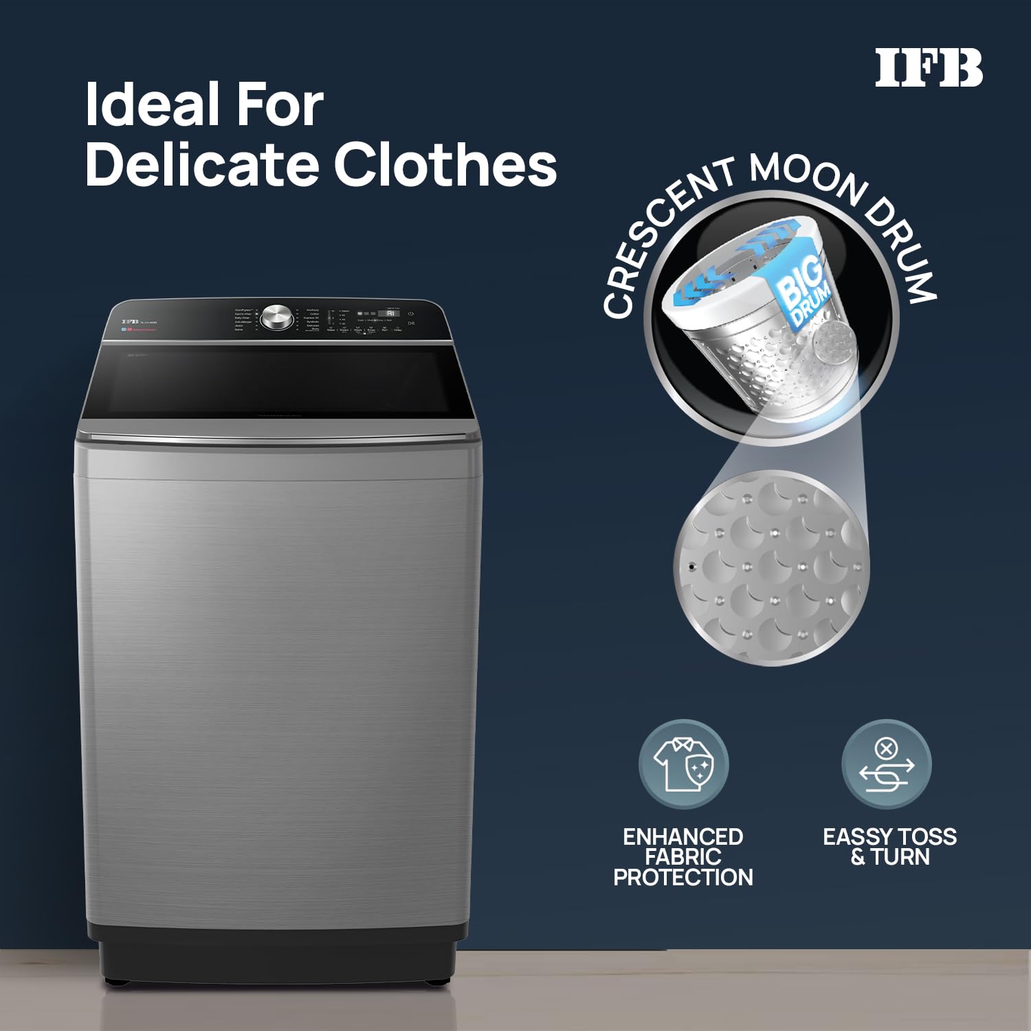 IFB TL111IN3SN 11 Kg 5 Star with DeepClean® Technology, AI Powered, Fully Automatic Top Load Washing Machine (2025 Model, PowerSteam®, Inbuilt Heater, 5D Wash, Aqua Energie, Inox) Mahajan Electronics Online