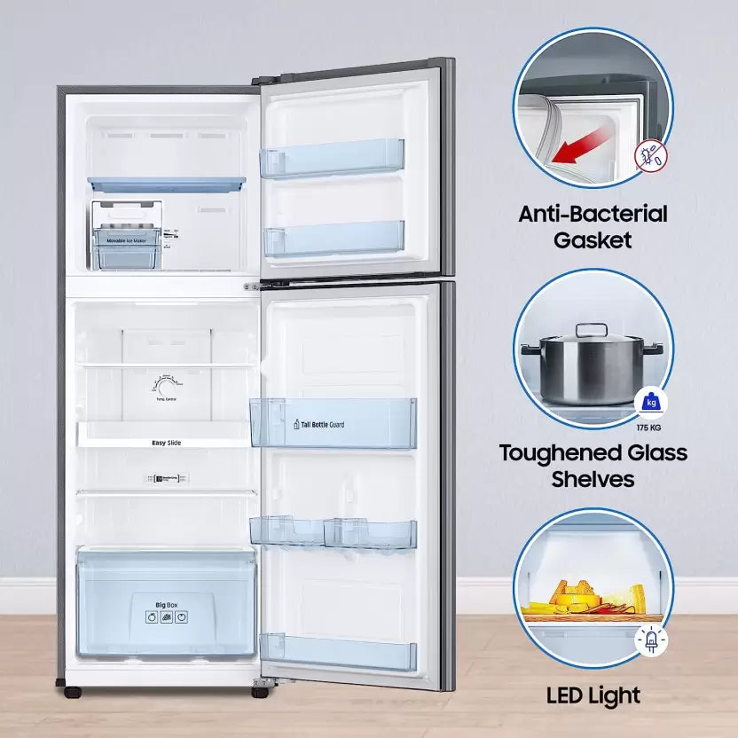 SAMSUNG 236 L Frost Free Double Door 1 Star Refrigerator (GRAY SILVER, RT28C3021GS/NL) - Mahajan Electronics Online