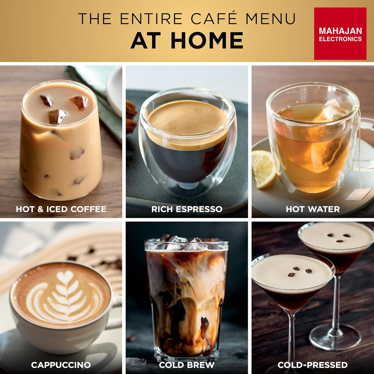 Ninja ES701 Luxe Café Pro Series, Espresso Machine, Drip Coffee, Cold Brew, Hot Water, Integrated Tamper, Built-in Grinder, Hands-Free Frother for – Mahajan Electronics Online.