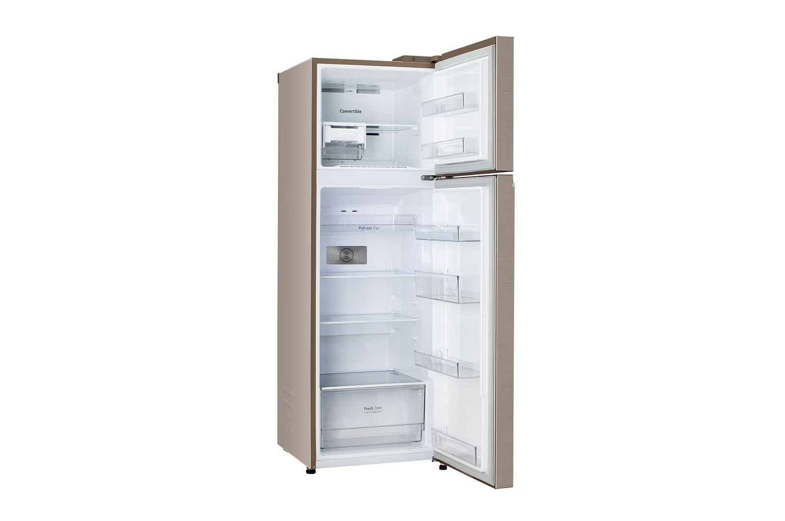 LG GL-S312SFSY 272L Double Door Refrigerator, Smart Inverter Compressor. Auto Smart Connect, Fawn Steel, 2 Star Mahajan Electronics Online