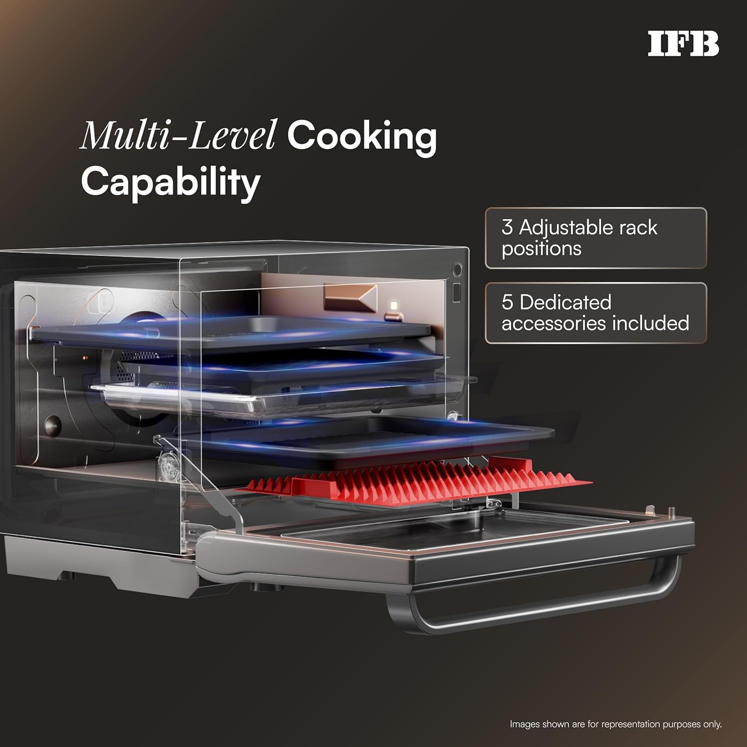 IFB 34FBBSC2 34L, 1000 W, FlatBed with Inverter Technology, 63 Autocook menus, PowerSteam, 6 Power levels, SelfClean, Steralise mode, LCD Display, Convection & Grill Microwave Oven (34FBBSC2, Metallic Grey) mahajan electronics onilne