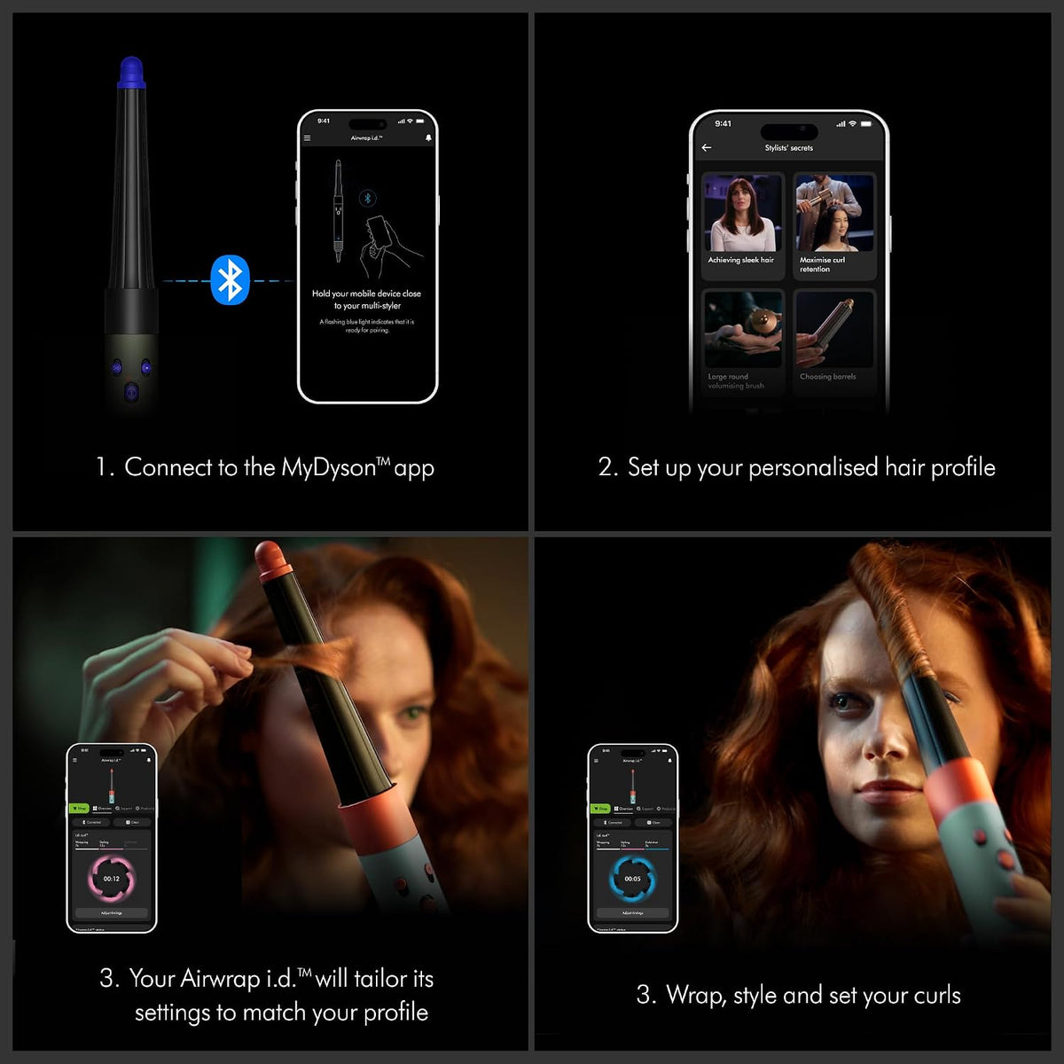 Dyson Airwrap I.D. 6-In-1 Multi-Styler | Styles Without Heat Damage| 7 Styling Settings|3 Speed & 3 Heat Settings|Cold Shot| Enhanced Coanda Airflow| 2 Yr Warranty,1300 Watts (Ceramic Khakhi) Dyson online mahajan electronics