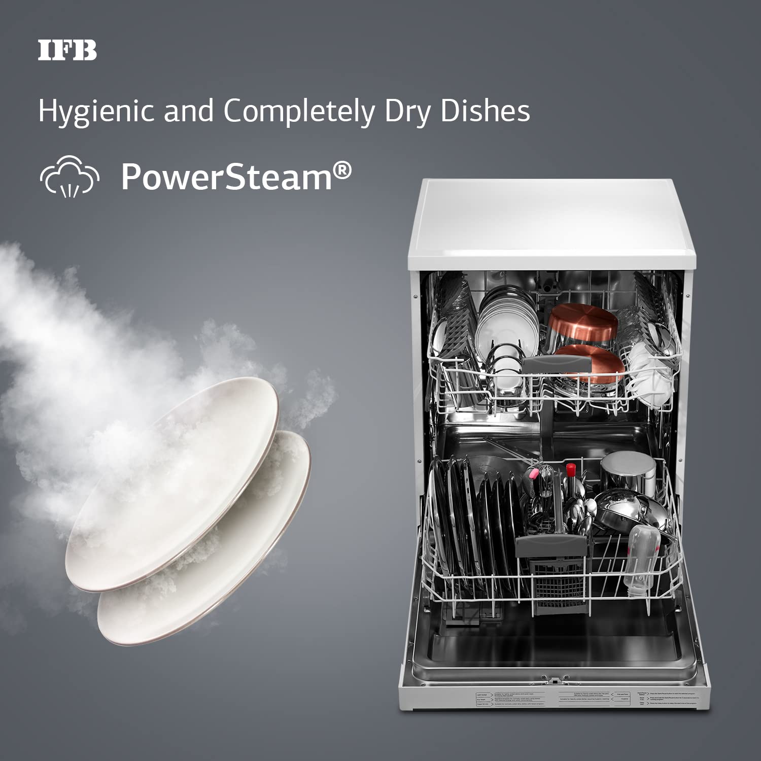 IFB 14 Place Settings ‎Hot water wash Free Standing Dishwasher (Neptune FX2, White, In Built Heater Mahajan Electronics Online