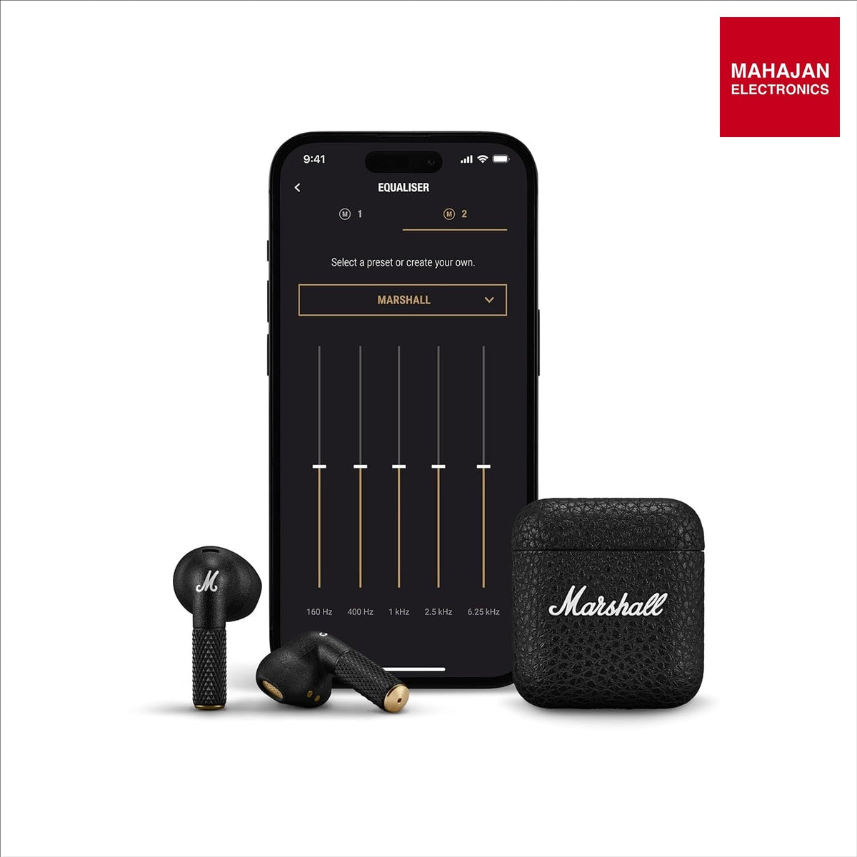 Marshall Minor IV Wireless Earbuds with 30+ Hours of Playtime, Water-Resistant, Wireless Charging- Black – Mahajan Electronics Online.
