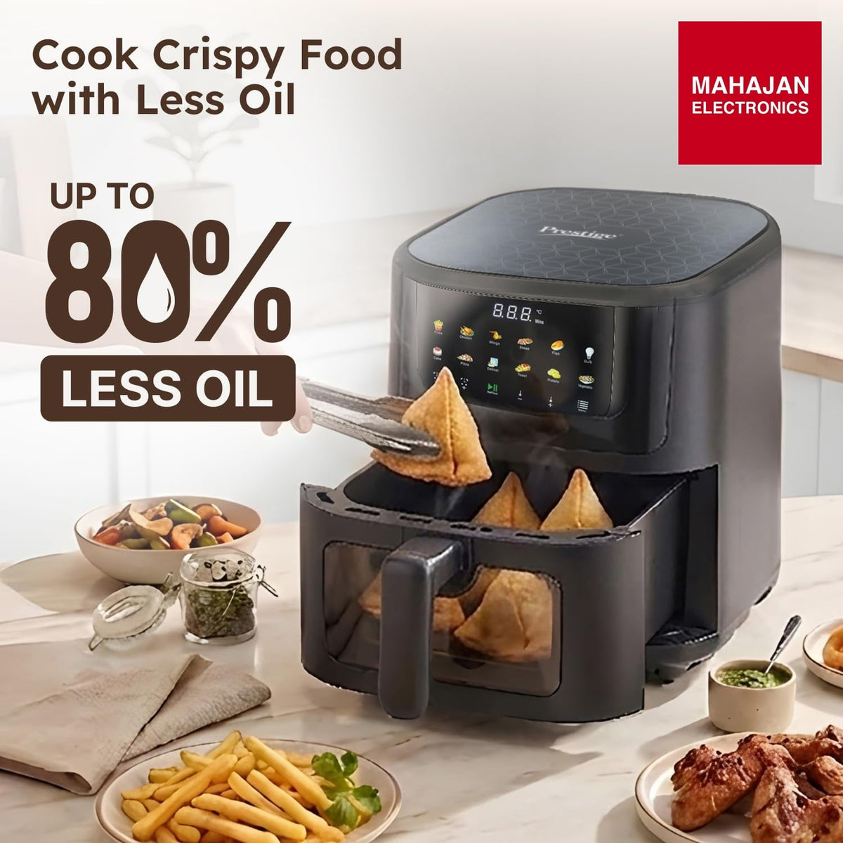 Prestige Crystachef 5.5 L Air Fryer – Mahajan Electronics Online.