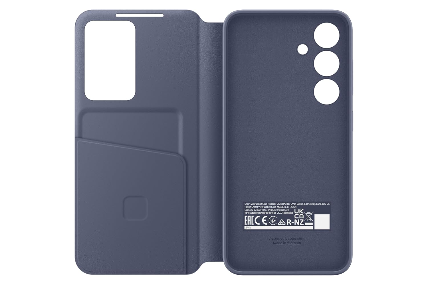 Samsung Galaxy S24 5G Smart View Wallet, Violet - Case, Polycarbonate Mahajan Electronics Online