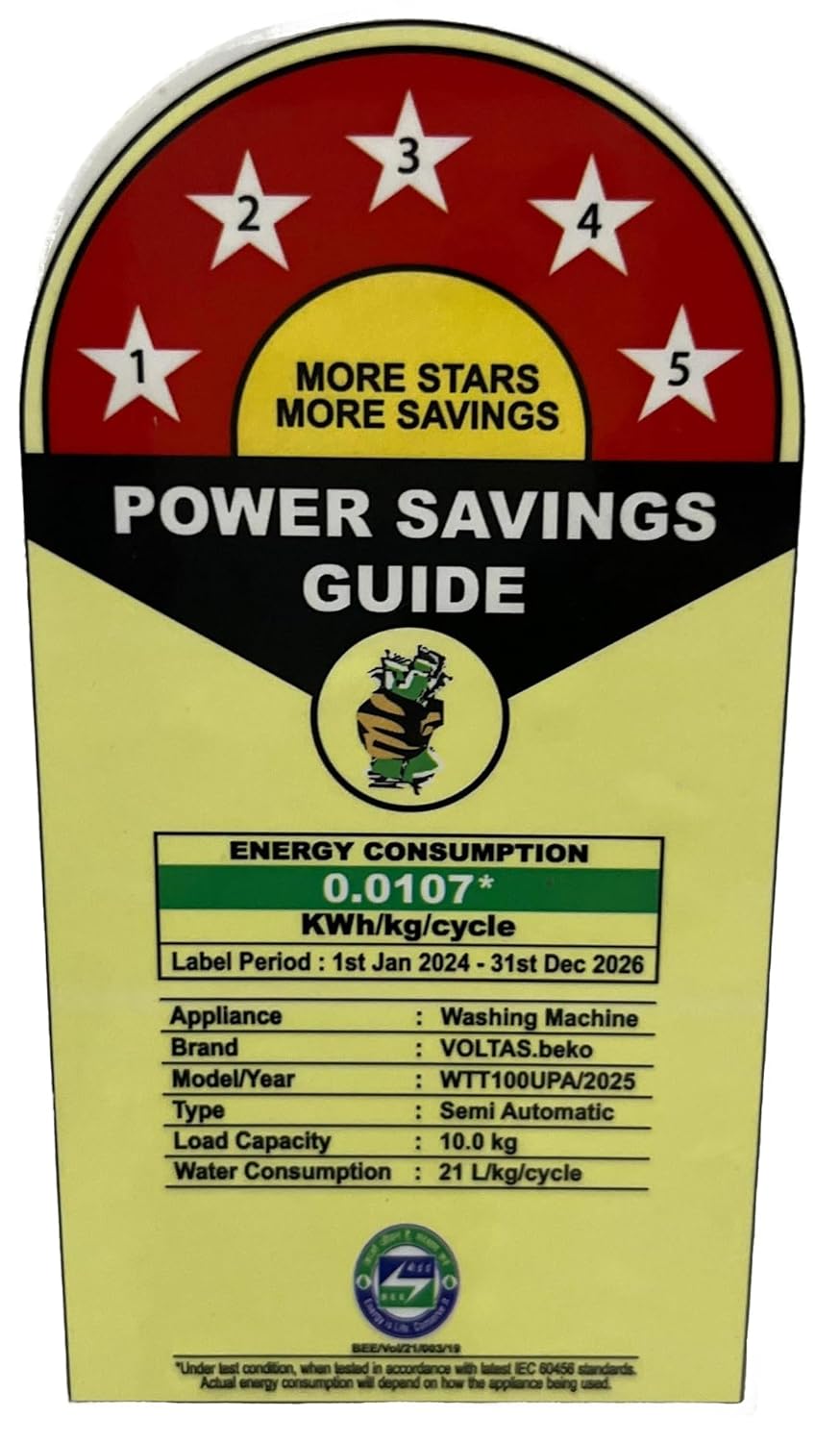 Voltas Beko WTT100UPA/GRSSWH5PTDA 10 kg Semi Automatic Top Load Washing Machine mahajan electronics onilne