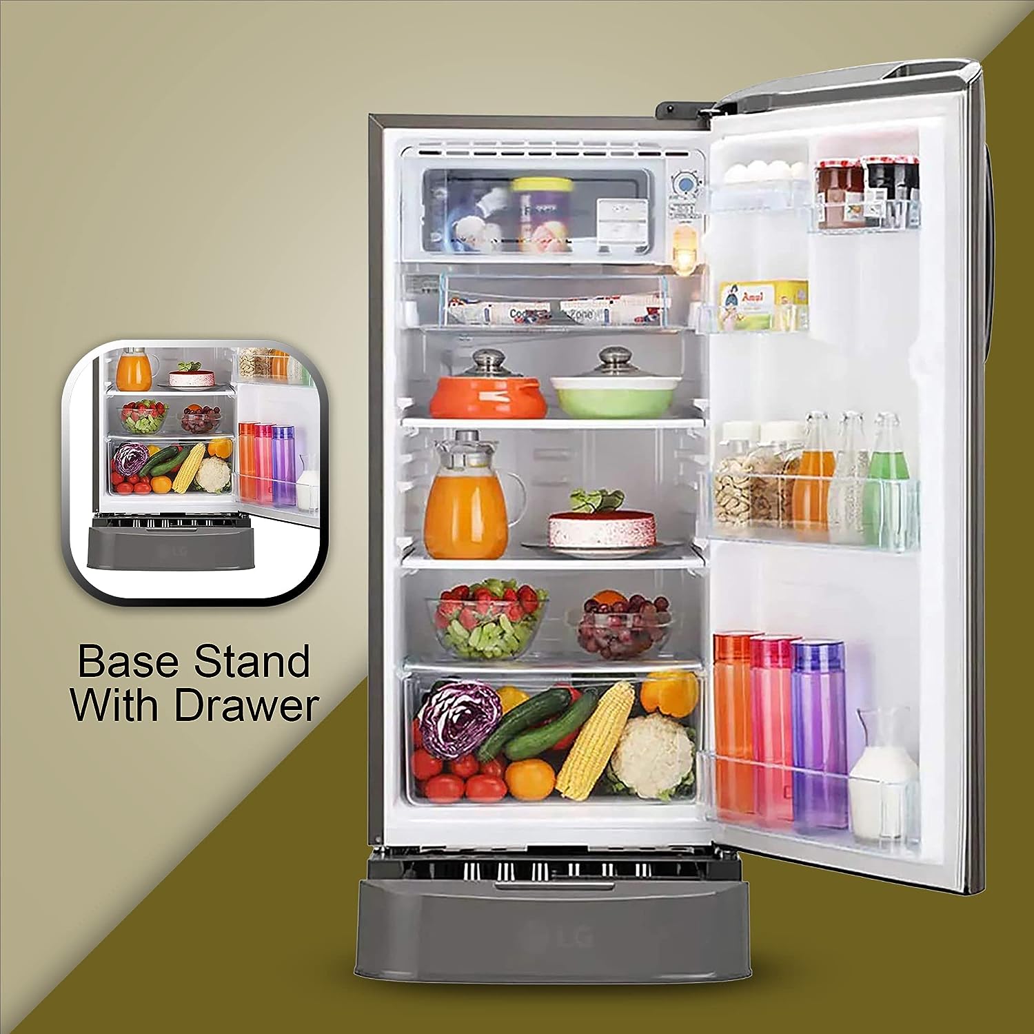 LG GL-D201APZU 185 L 5 Star Inverter Direct-Cool Single Door Refrigerator Mahajan Electronics online