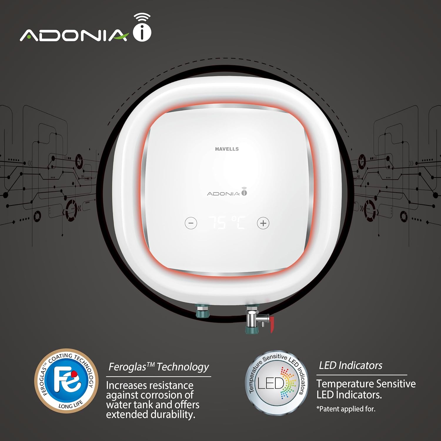 Havells Adonia-i 25 Litre Storage Water Heater Mahajan Electronics Online