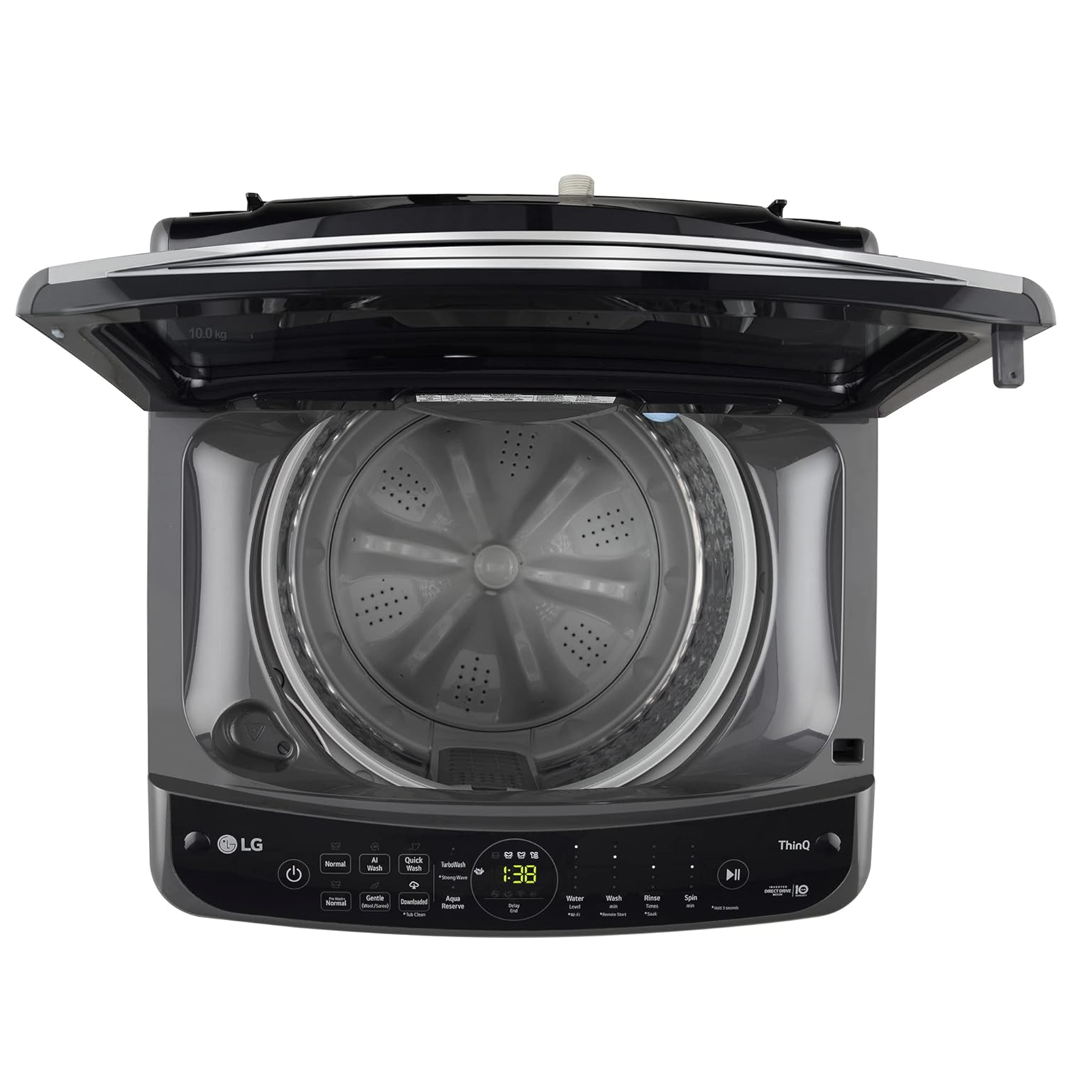 LG THD11NWM 11 Kg 5 Star Inverter Wi-Fi Fully-Automatic Top Load Washing Machine ( Middle Black, AIDD Technology) LG