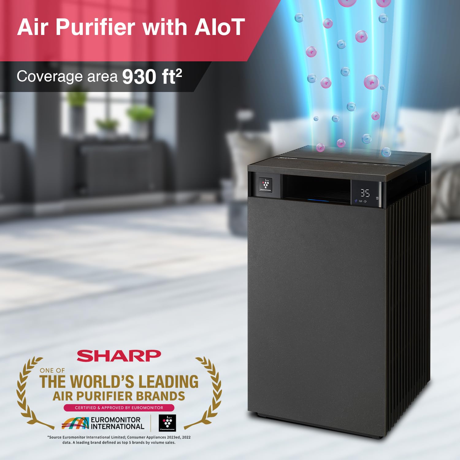 SHARP FX-S120M-H Air Purifier for Home | Wi-Fi Connectivity, Remote Operation Capability, PM 2.5 Display Mahajan Electronics Online