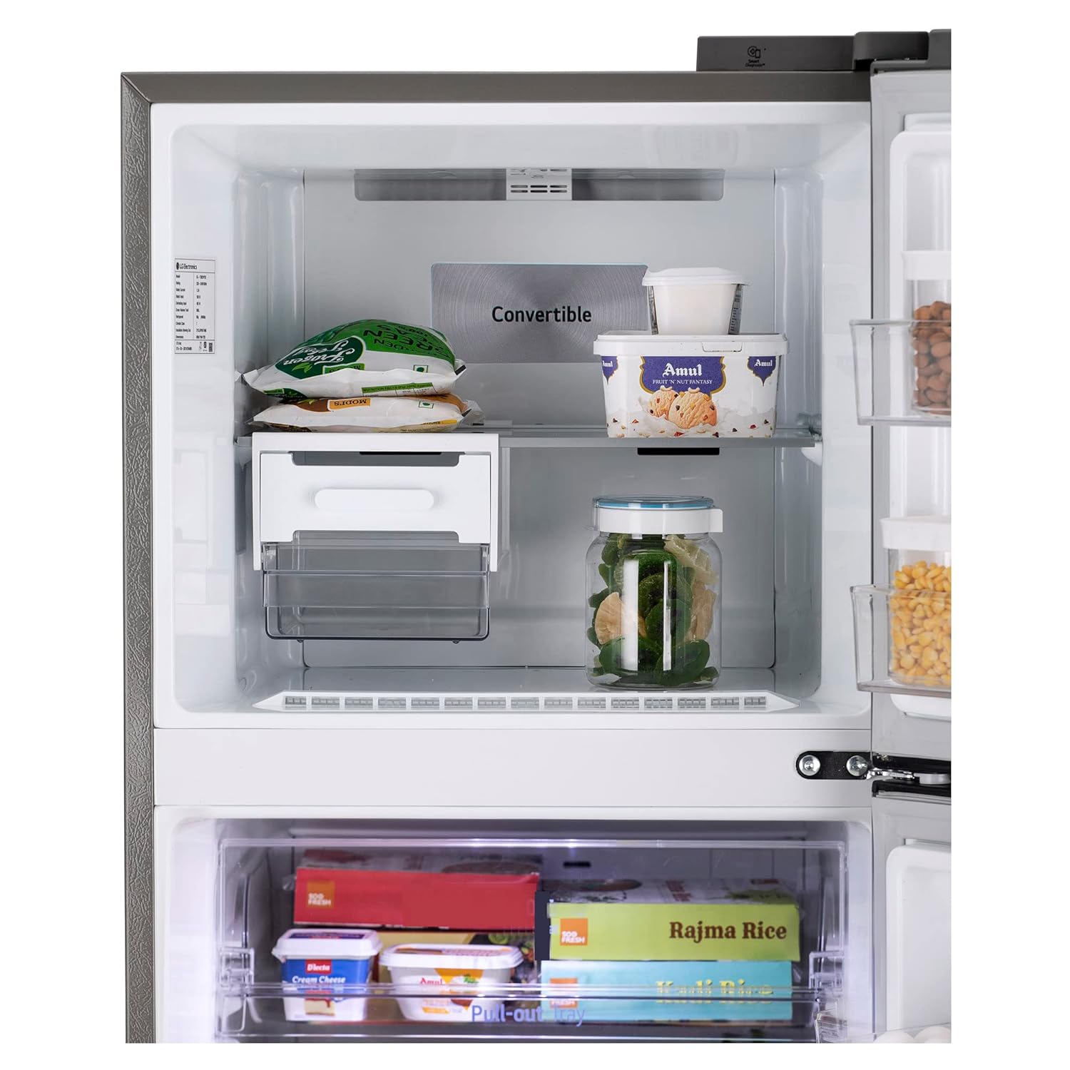 LG GL-T342TPZY 322 L 2 Star Frost-Free Convertible Double Door Refrigerator with Wi-Fi, Door Cooling+ & Smart Inverter Compressor (Shiny Steel, 2025 Model)