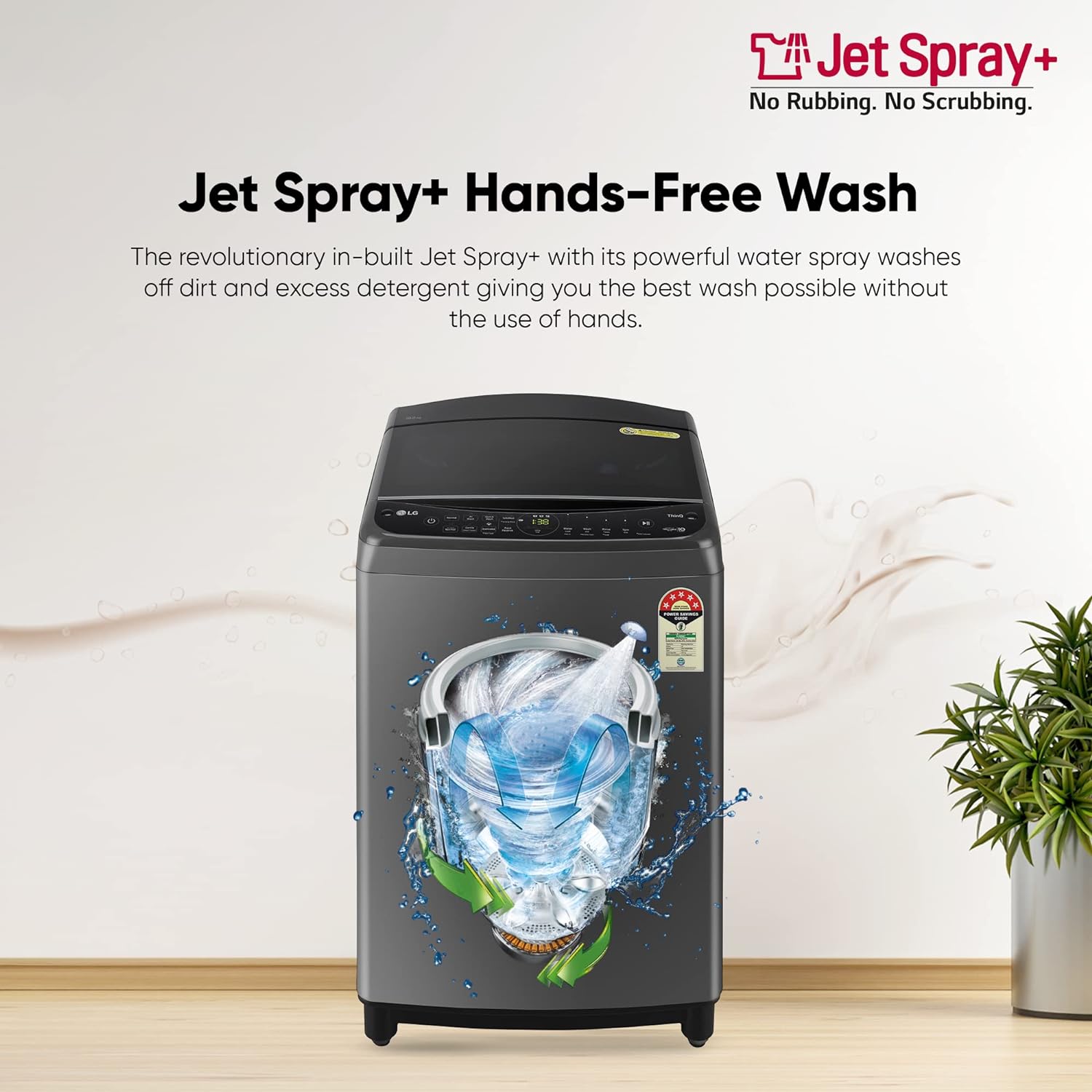 LG THD11NWM 11 Kg 5 Star Inverter Wi-Fi Fully-Automatic Top Load Washing Machine ( Middle Black, AIDD Technology) LG