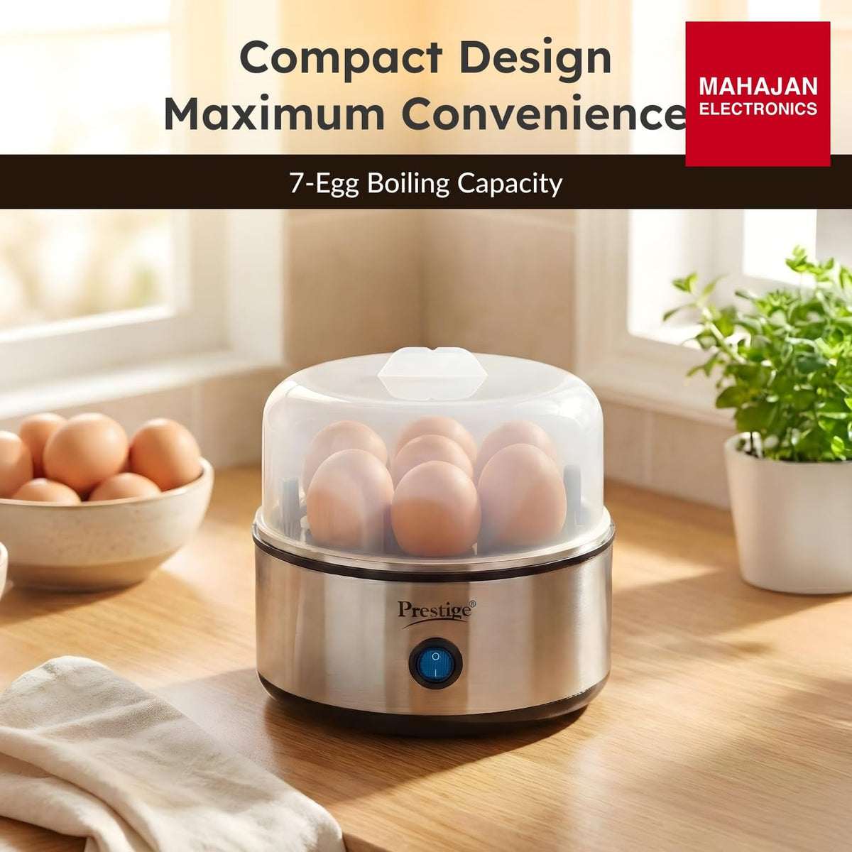 Prestige PEB-01 Egg Boiler โ Mahajan Electronics Online.