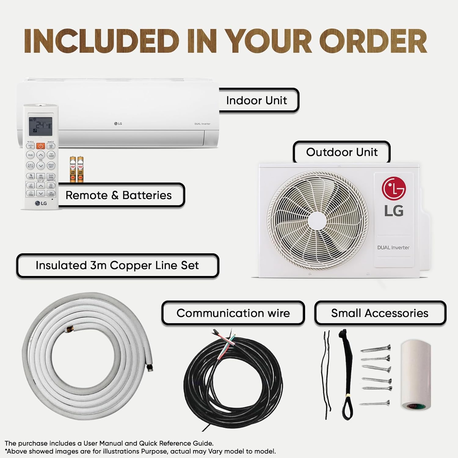 LG US-Q12CNXE 1 Ton 3 Star DUAL Inverter Split AC (Copper, AI Convertible 6-in-1 Cooling, Faster Cooling & Energy Saving Mahajan Eelctronics Online