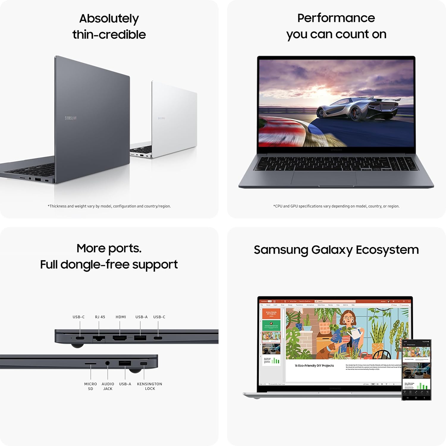 Samsung Galaxy Book4 (Gray, 8GB RAM, 512GB SSD) | 15.6" Full HD Screen | Intel Core 5 120U Processor | Windows 11 Home | MS Office 2021 Samsung