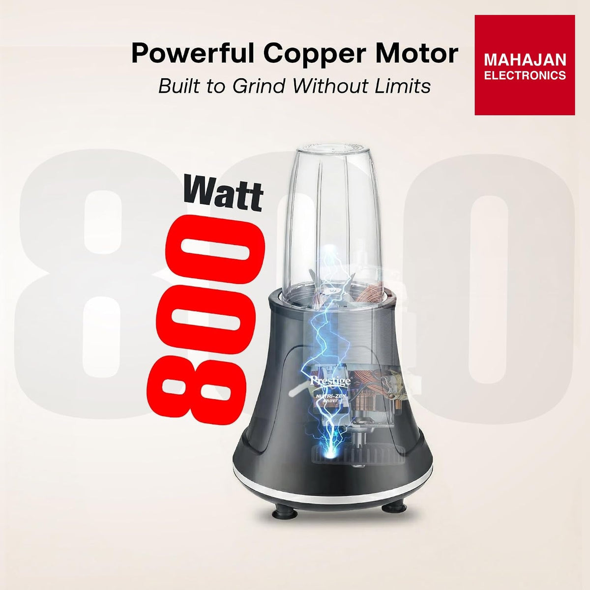 Prestige Nutri-Zen 800 W Mixer Grinder – Mahajan Electronics Online.