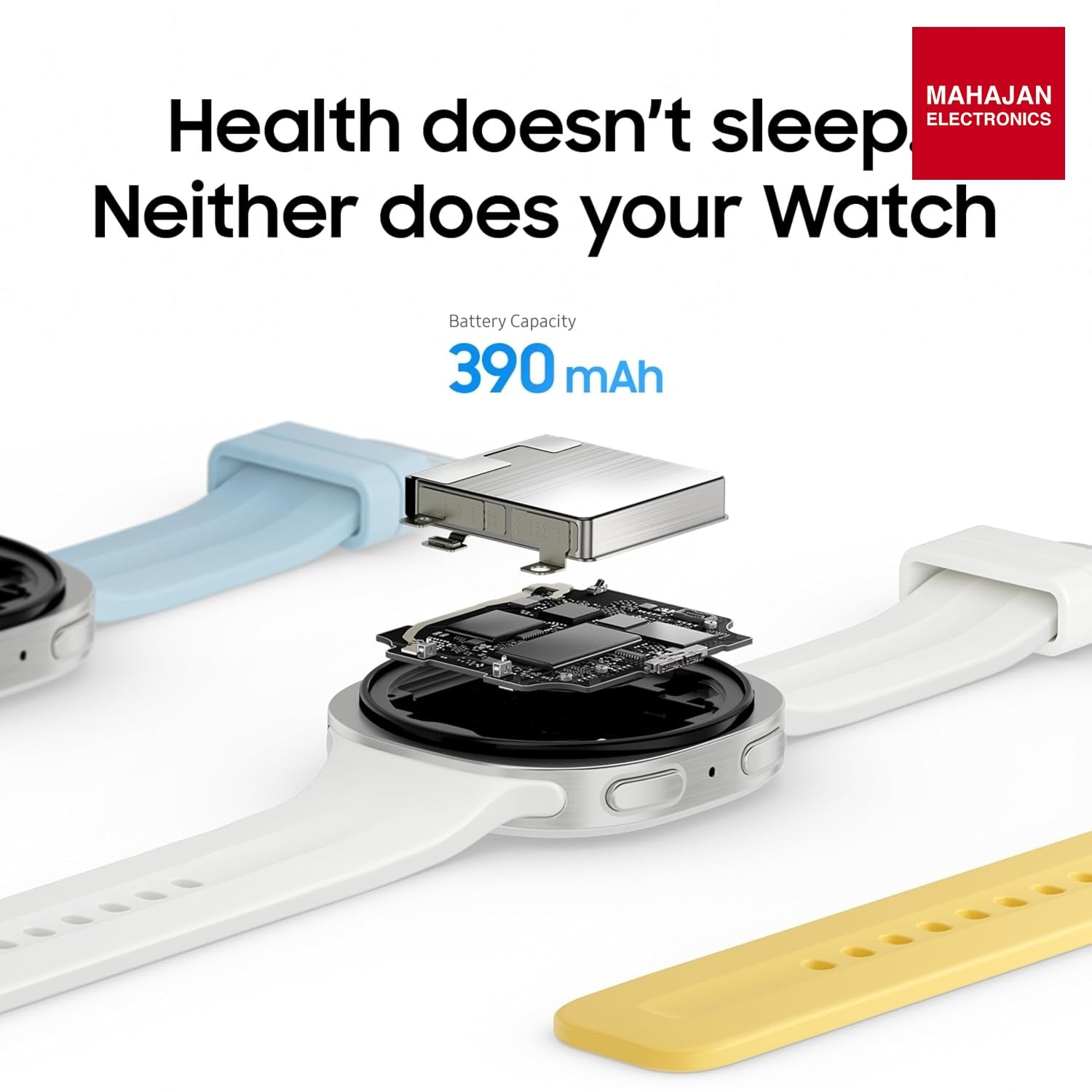 Samsung Galaxy Watch9 (44mm LTE, Silver) Samsung – Mahajan Electronics Online.