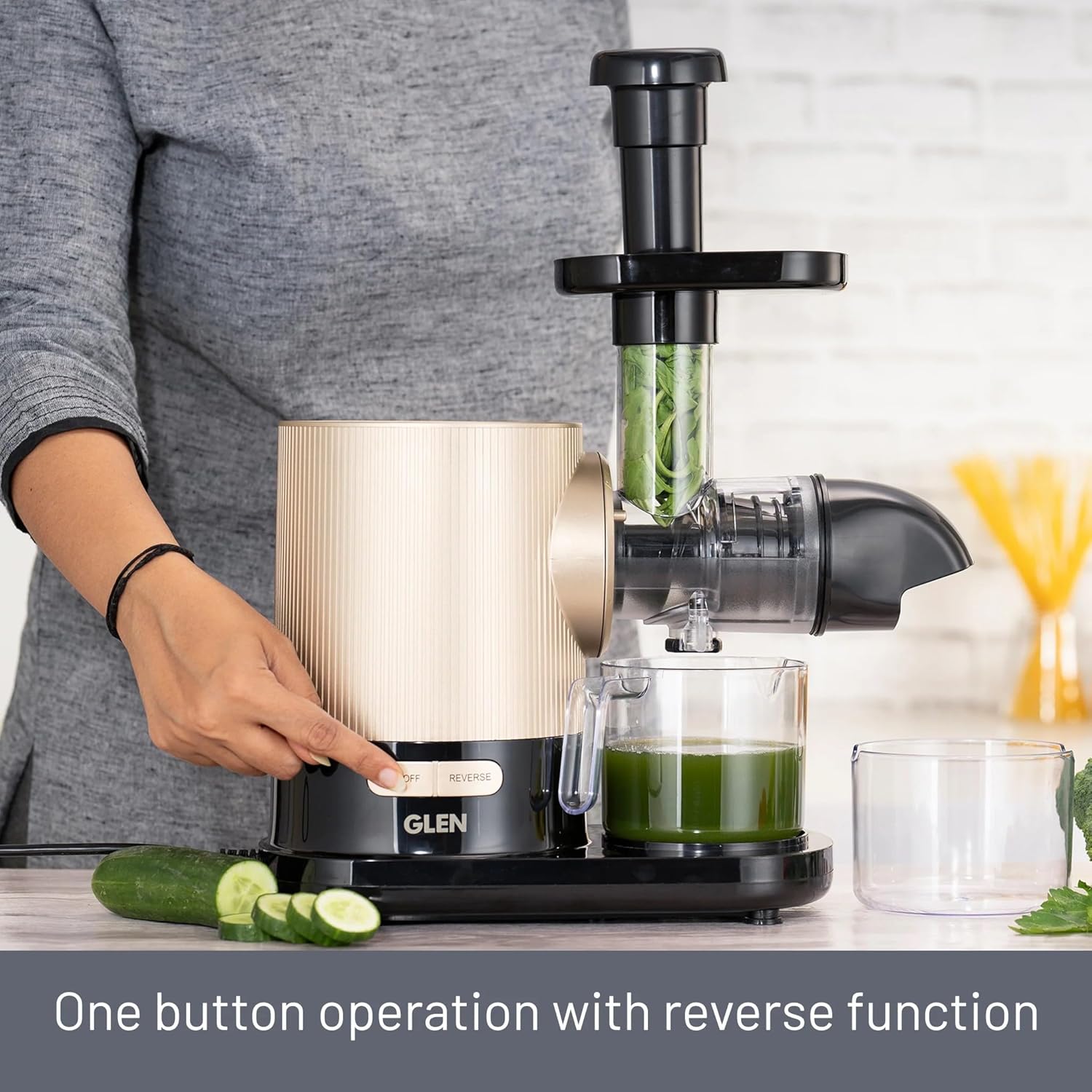 GLEN SA 4017 Cold Press Slow Juicer With Anti Drip Feature - 2 Years Warranty , 150 Watts Mahajan Electronics Online