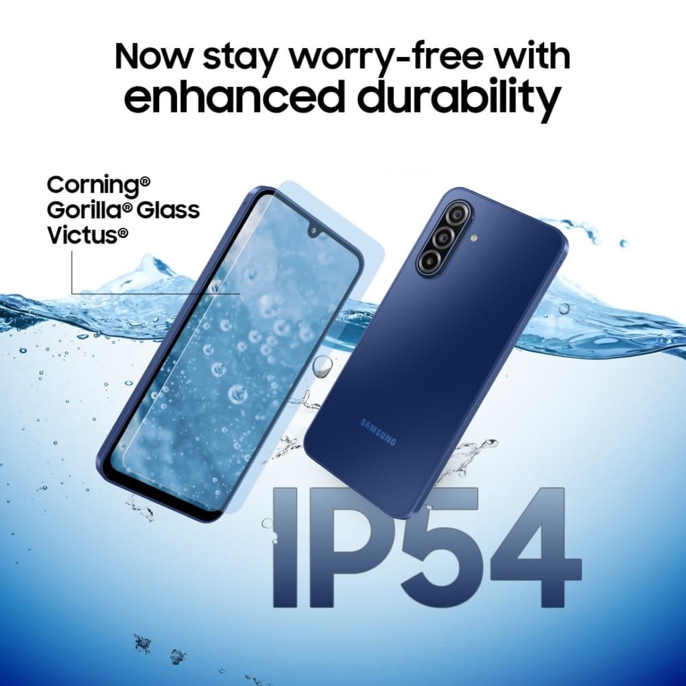 Samsung Galaxy A17 5G (Blue, 8GB RAM, 128GB Storage) | with Travel Adapter | 50 MP No Shake Camera | Gemini Live | Circle to Search | Super AMOLED | Corning Gorilla Glass Victus | 7.5mm Sleek | AI Mahajan Electronics Online