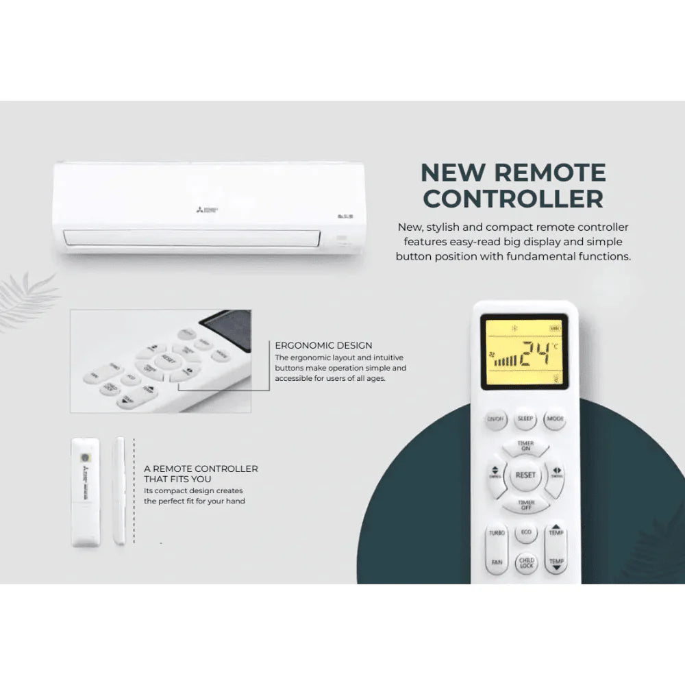 Mitsubishi MSY-JS13VF 1.0 ton 3 Star Non-Inverter Split Air Conditioner Mahajan Electronics Online