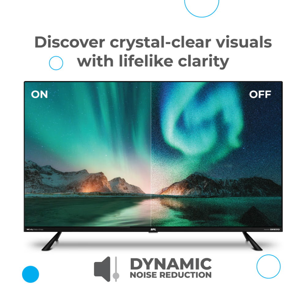 BPL 55QF5540 139.7 cm (55 inch) Goole Smart Onkyo Home Theatre QLED TV, Black Mahajan Electronics Online